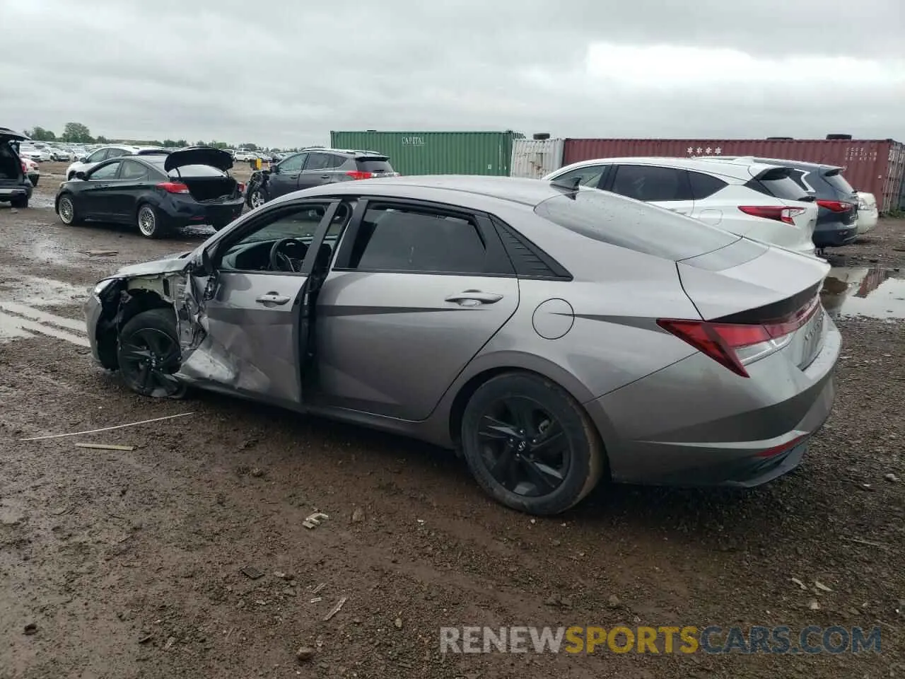 2 fotografías del automóvil dañado KMHLM4AG6MU070956 HYUNDAI ELANTRA 2021