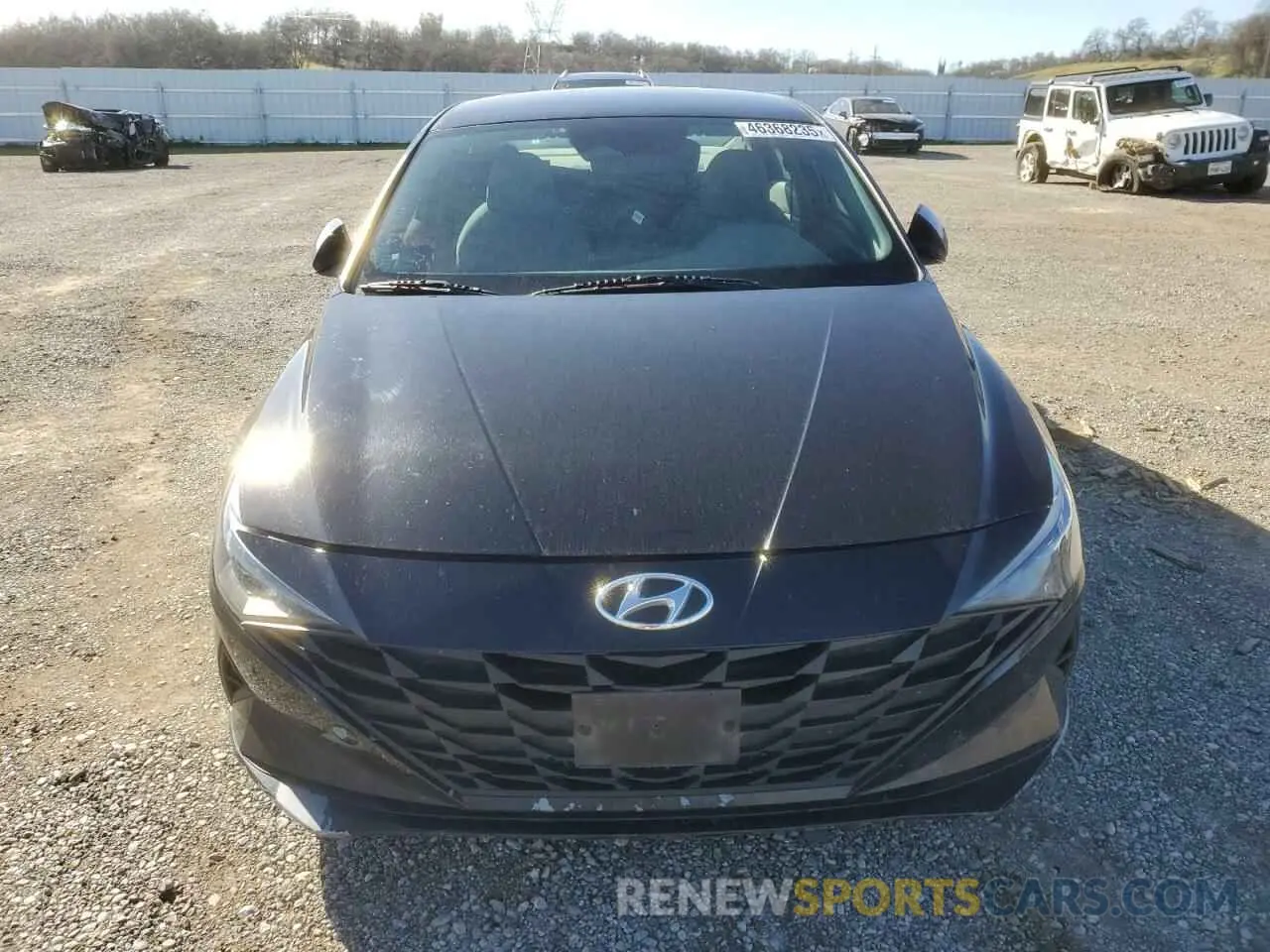 5 fotografías del automóvil dañado KMHLM4AG6MU198968 HYUNDAI ELANTRA 2021