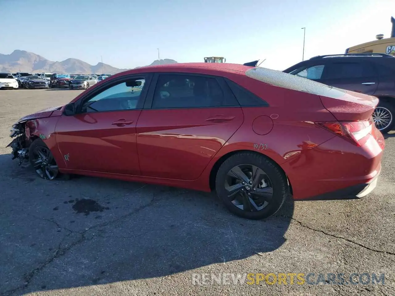 2 fotografías del automóvil dañado KMHLM4AG7MU066432 HYUNDAI ELANTRA 2021