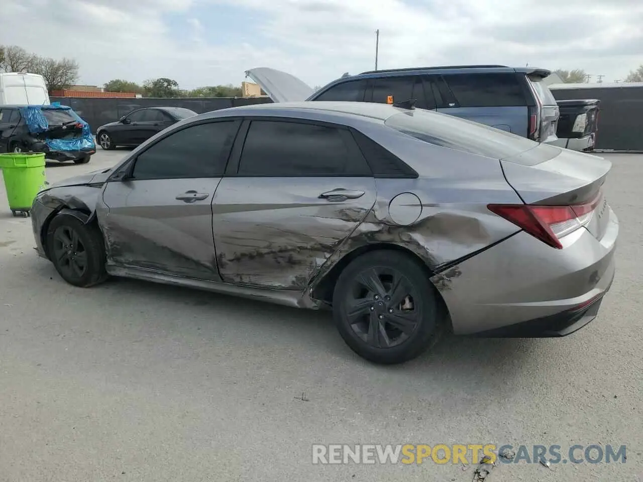 2 fotografías del automóvil dañado KMHLM4AG8MU175482 HYUNDAI ELANTRA 2021