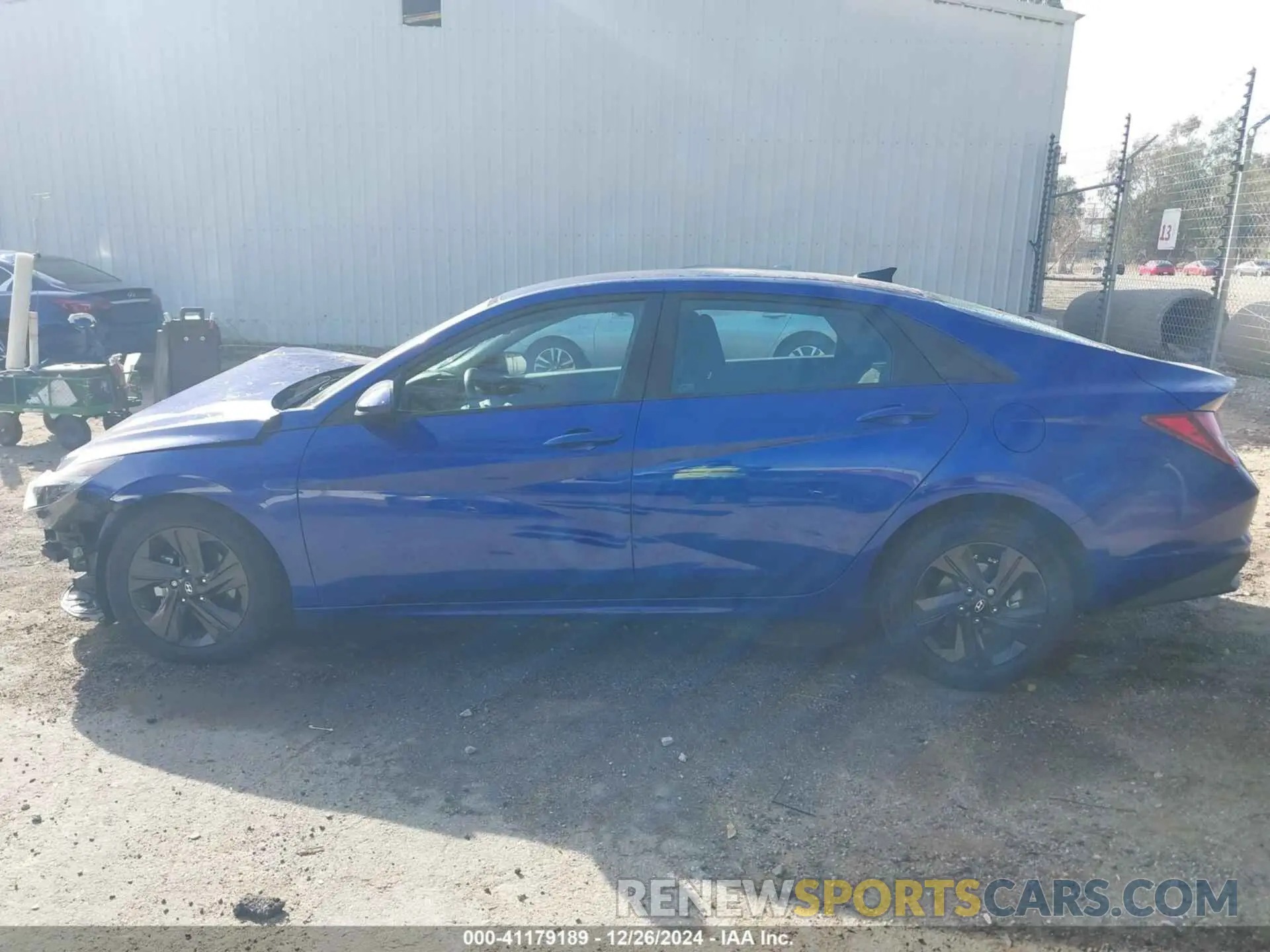 14 fotografías del automóvil dañado KMHLM4AG8MU209596 HYUNDAI ELANTRA 2021