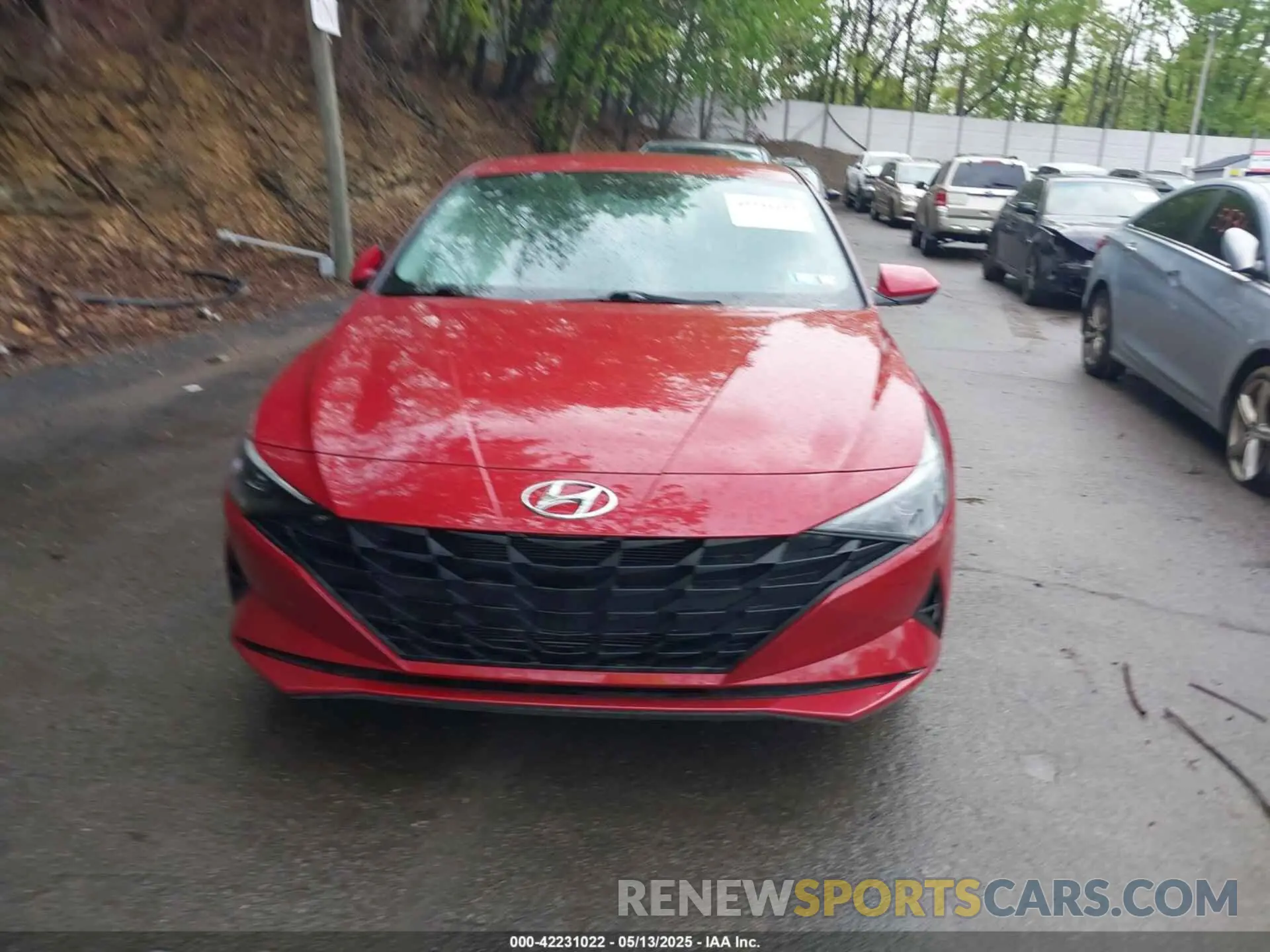 12 fotografías del automóvil dañado KMHLM4AG8MU210358 HYUNDAI ELANTRA 2021