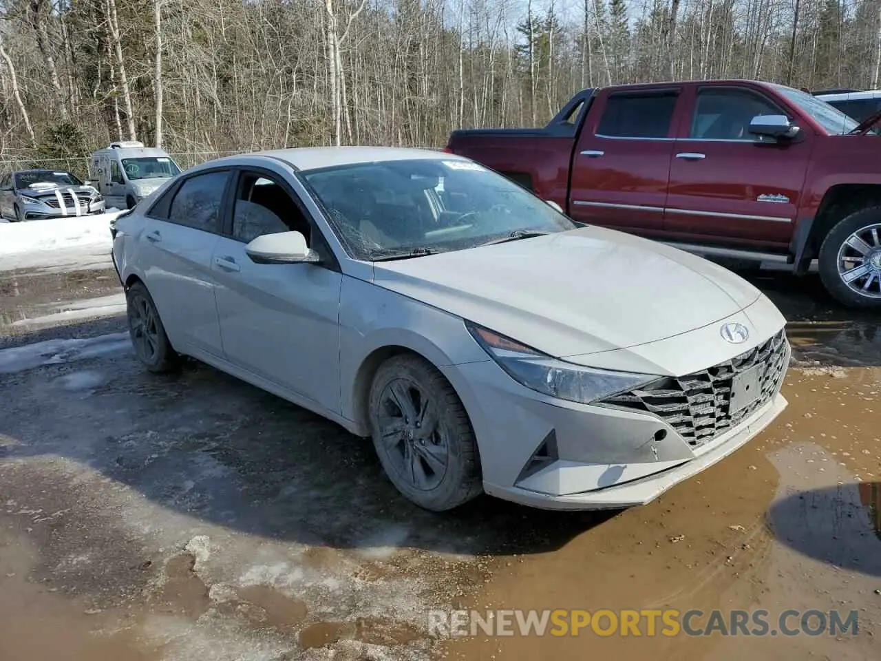 4 fotografías del automóvil dañado KMHLM4AG9MU152907 HYUNDAI ELANTRA 2021