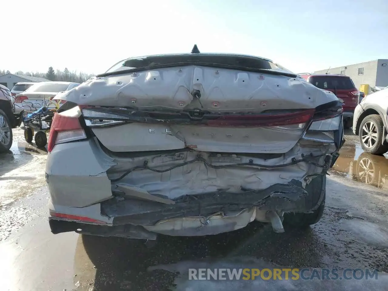 6 fotografías del automóvil dañado KMHLM4AG9MU152907 HYUNDAI ELANTRA 2021