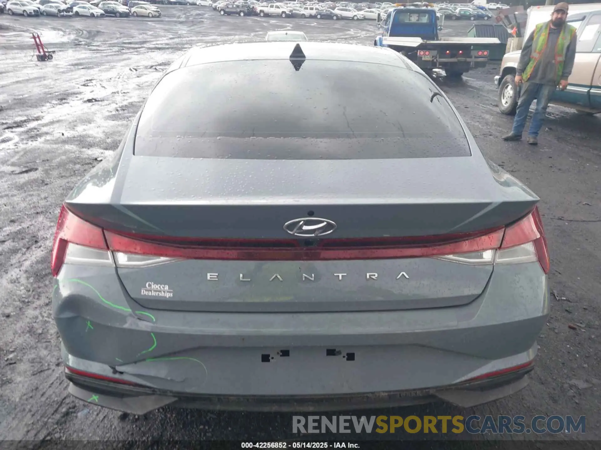 16 fotografías del automóvil dañado KMHLM4AGXMU110827 HYUNDAI ELANTRA 2021