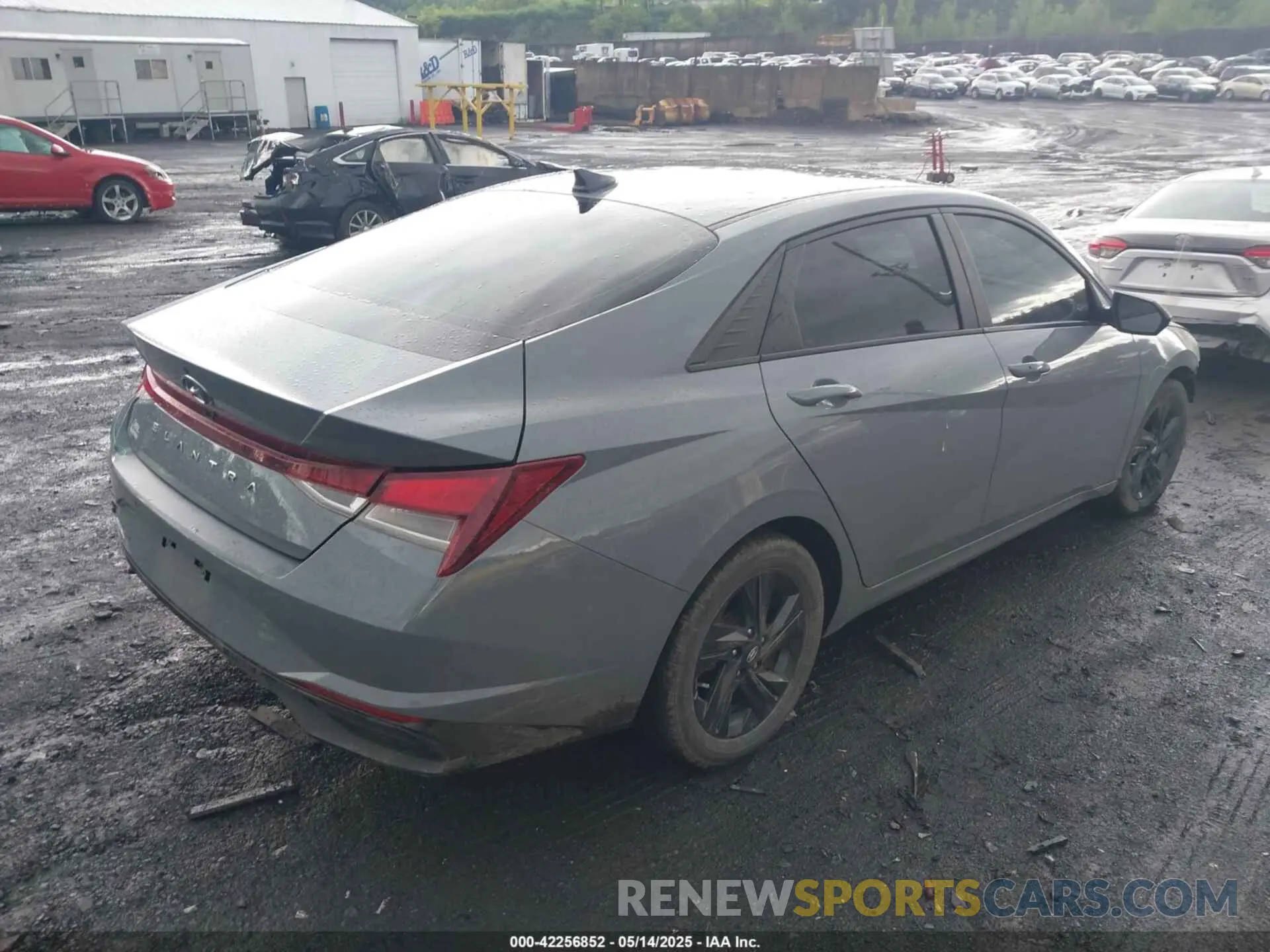 4 fotografías del automóvil dañado KMHLM4AGXMU110827 HYUNDAI ELANTRA 2021