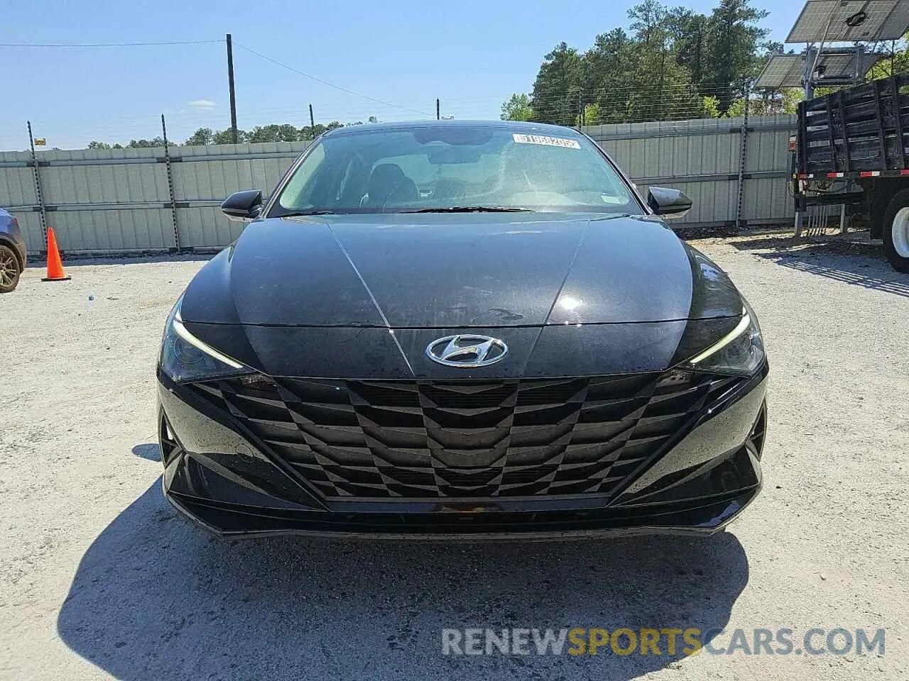 5 fotografías del automóvil dañado KMHLM4AGXMU121570 HYUNDAI ELANTRA 2021
