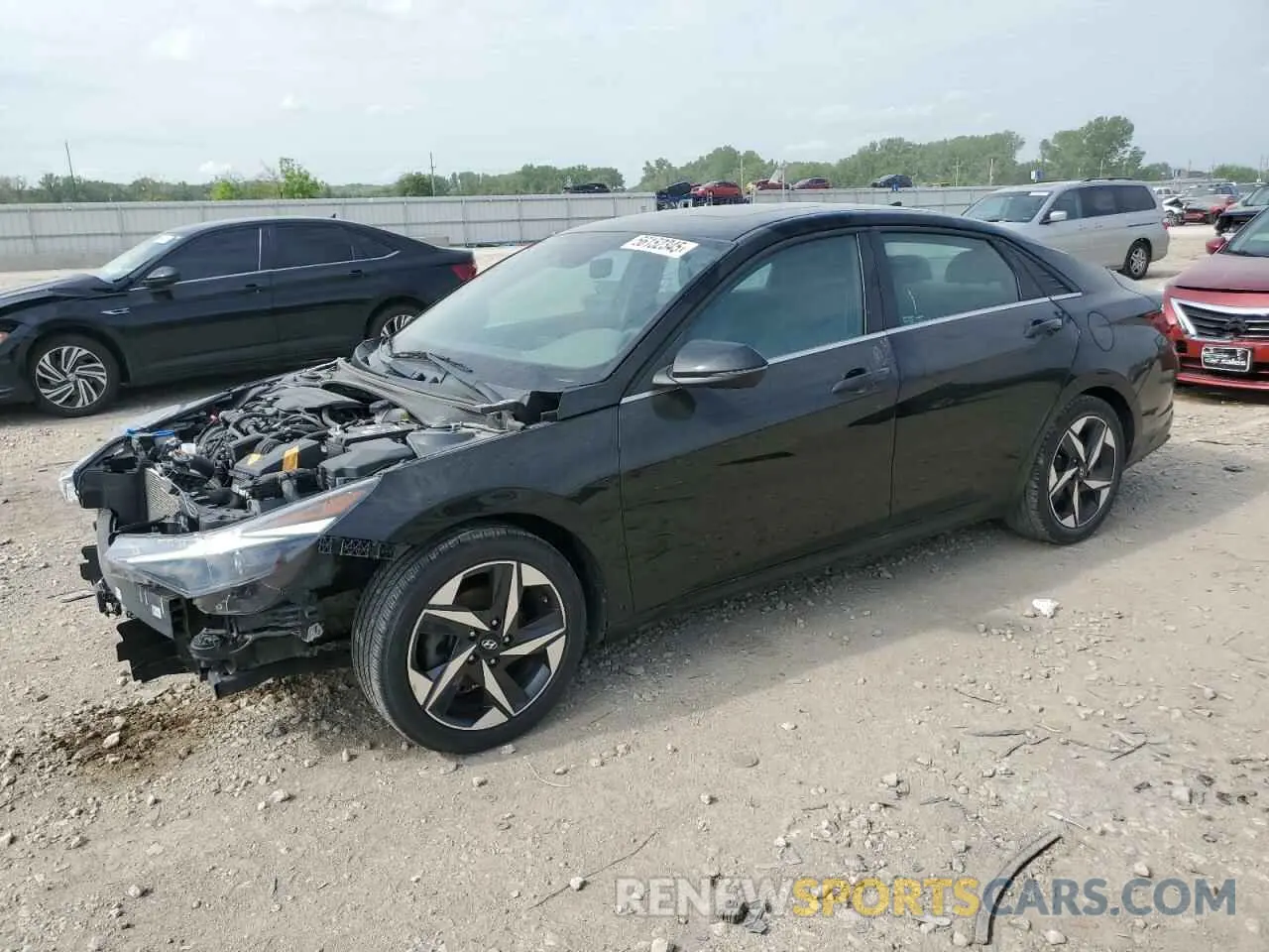 1 fotografías del automóvil dañado KMHLN4AG2MU140014 HYUNDAI ELANTRA 2021
