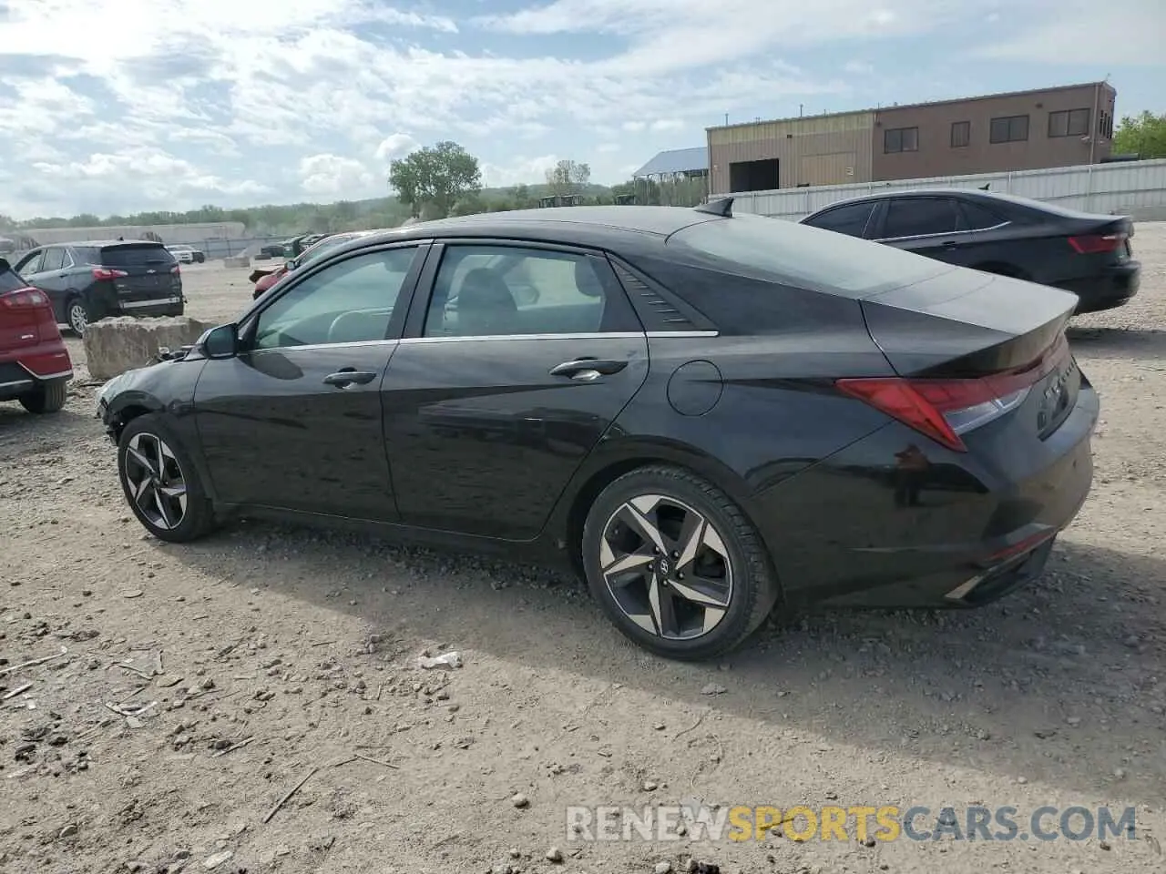 2 fotografías del automóvil dañado KMHLN4AG2MU140014 HYUNDAI ELANTRA 2021