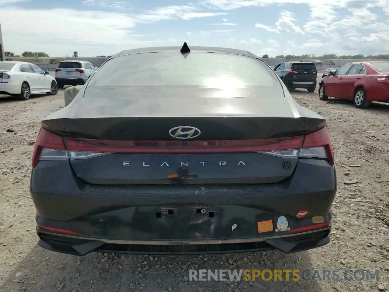 6 fotografías del automóvil dañado KMHLN4AG2MU140014 HYUNDAI ELANTRA 2021