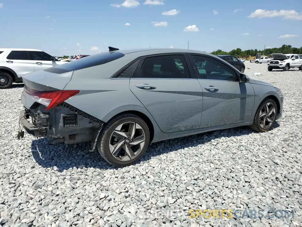 3 fotografías del automóvil dañado KMHLN4AG6MU119005 HYUNDAI ELANTRA 2021