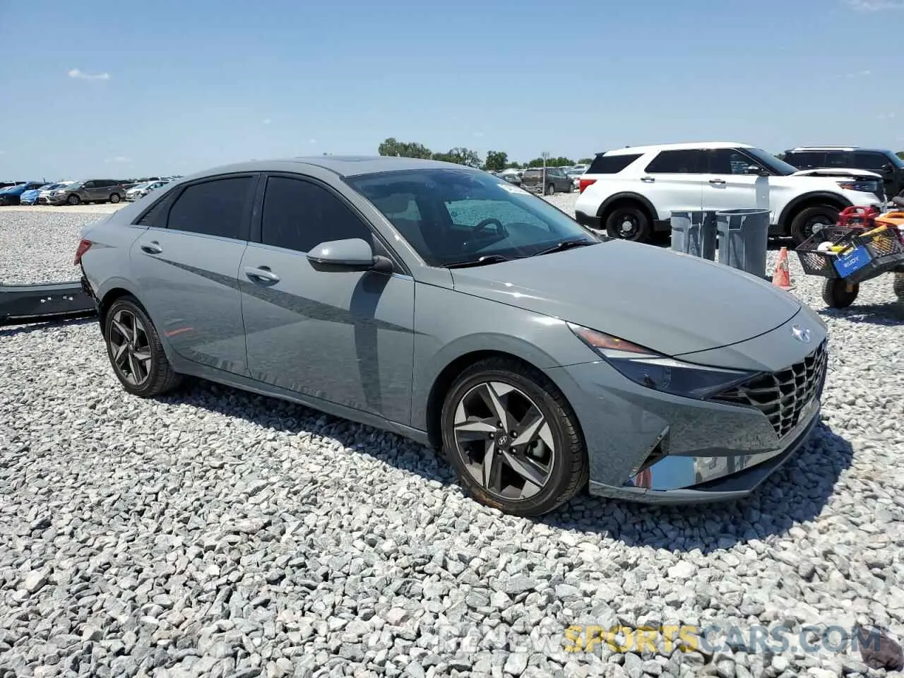 4 fotografías del automóvil dañado KMHLN4AG6MU119005 HYUNDAI ELANTRA 2021