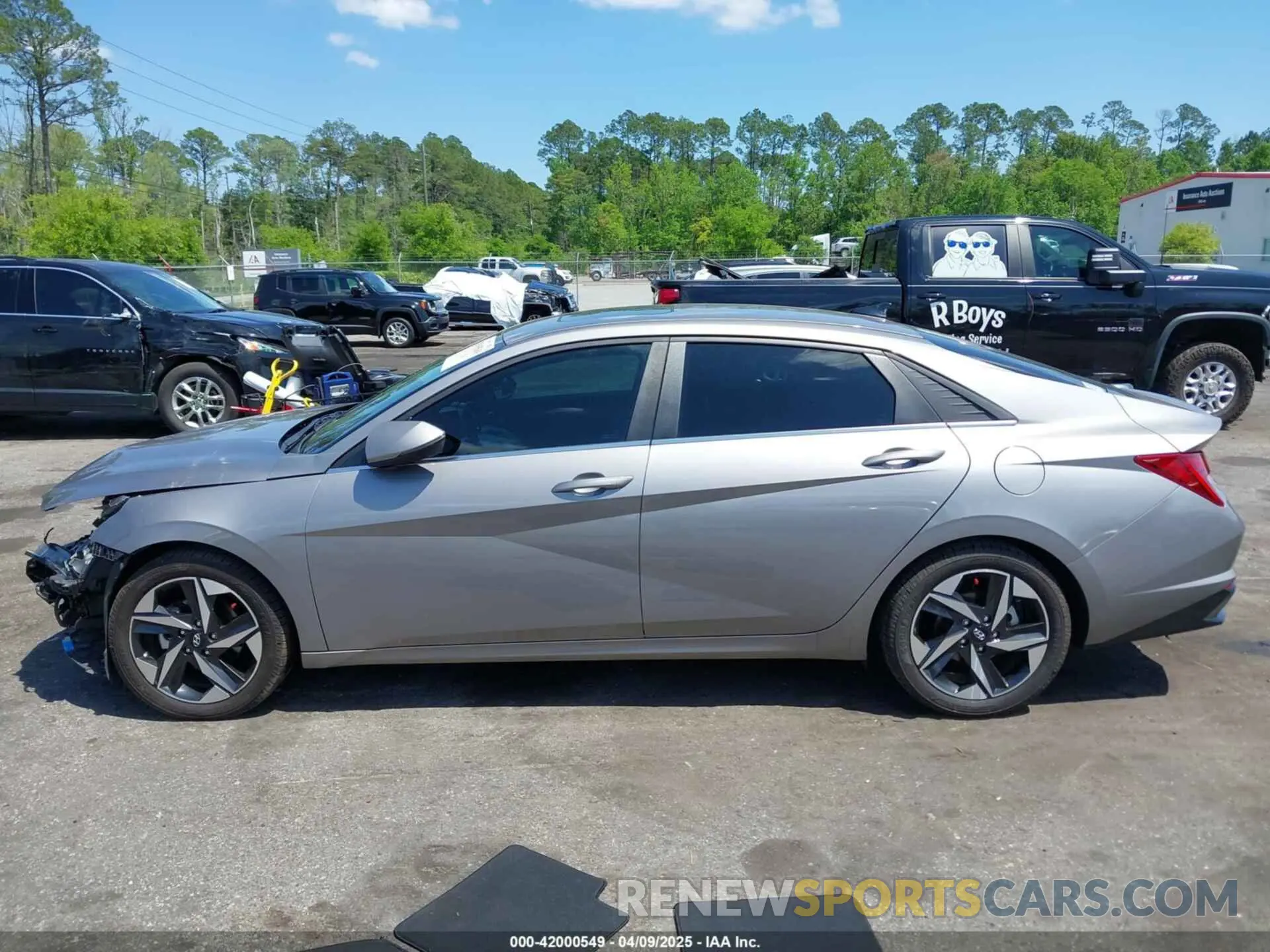 14 fotografías del automóvil dañado KMHLN4AG7MU075578 HYUNDAI ELANTRA 2021
