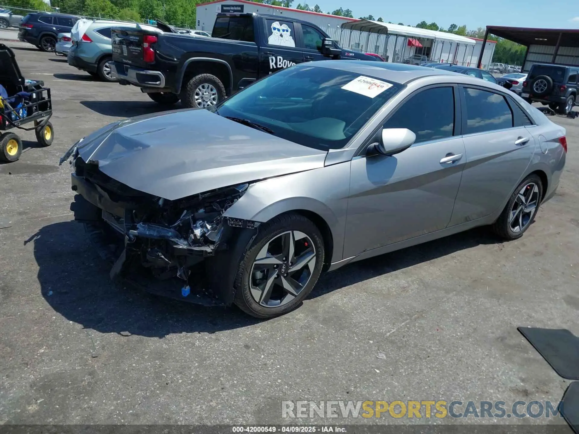 2 fotografías del automóvil dañado KMHLN4AG7MU075578 HYUNDAI ELANTRA 2021