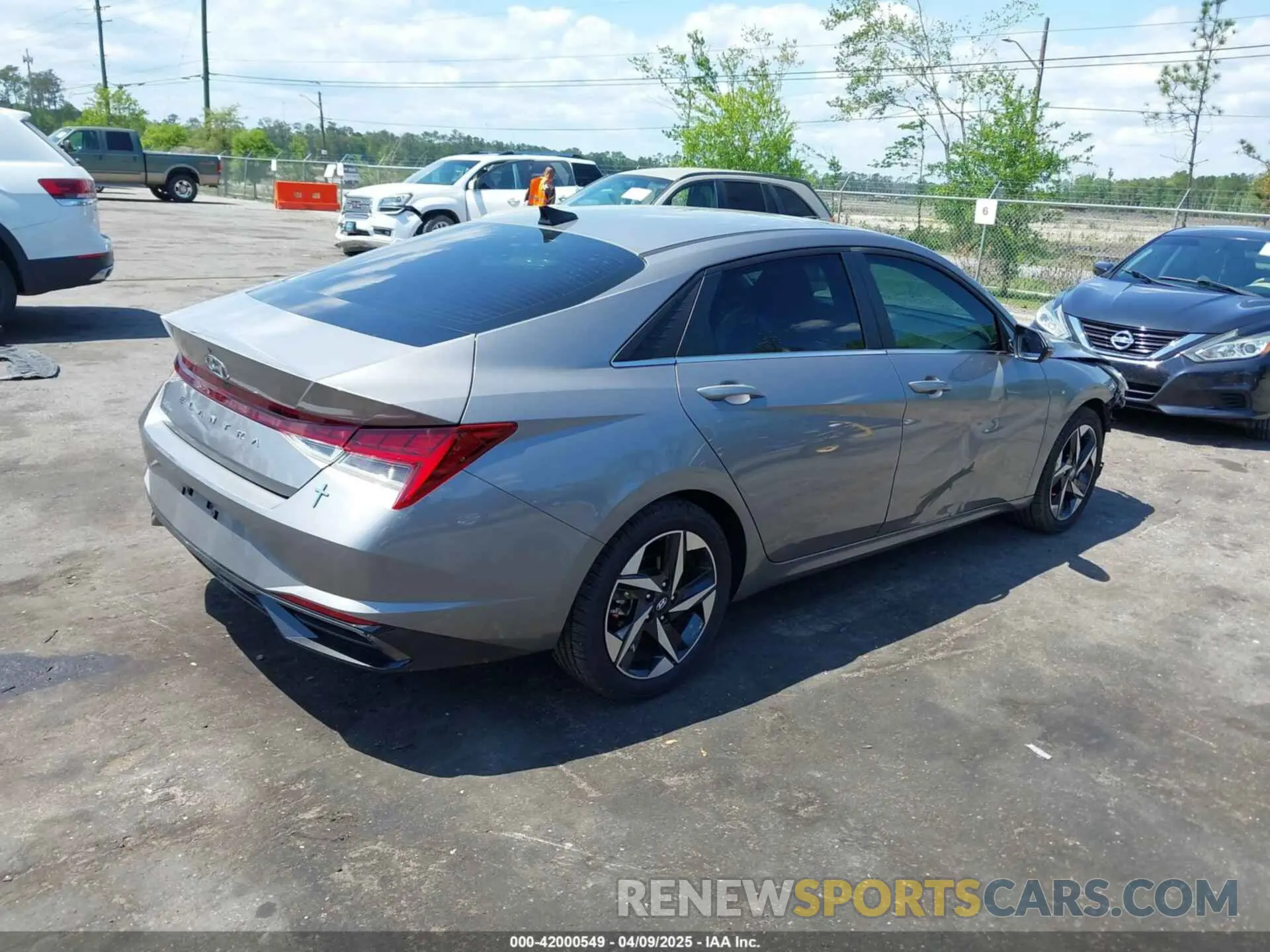 4 fotografías del automóvil dañado KMHLN4AG7MU075578 HYUNDAI ELANTRA 2021