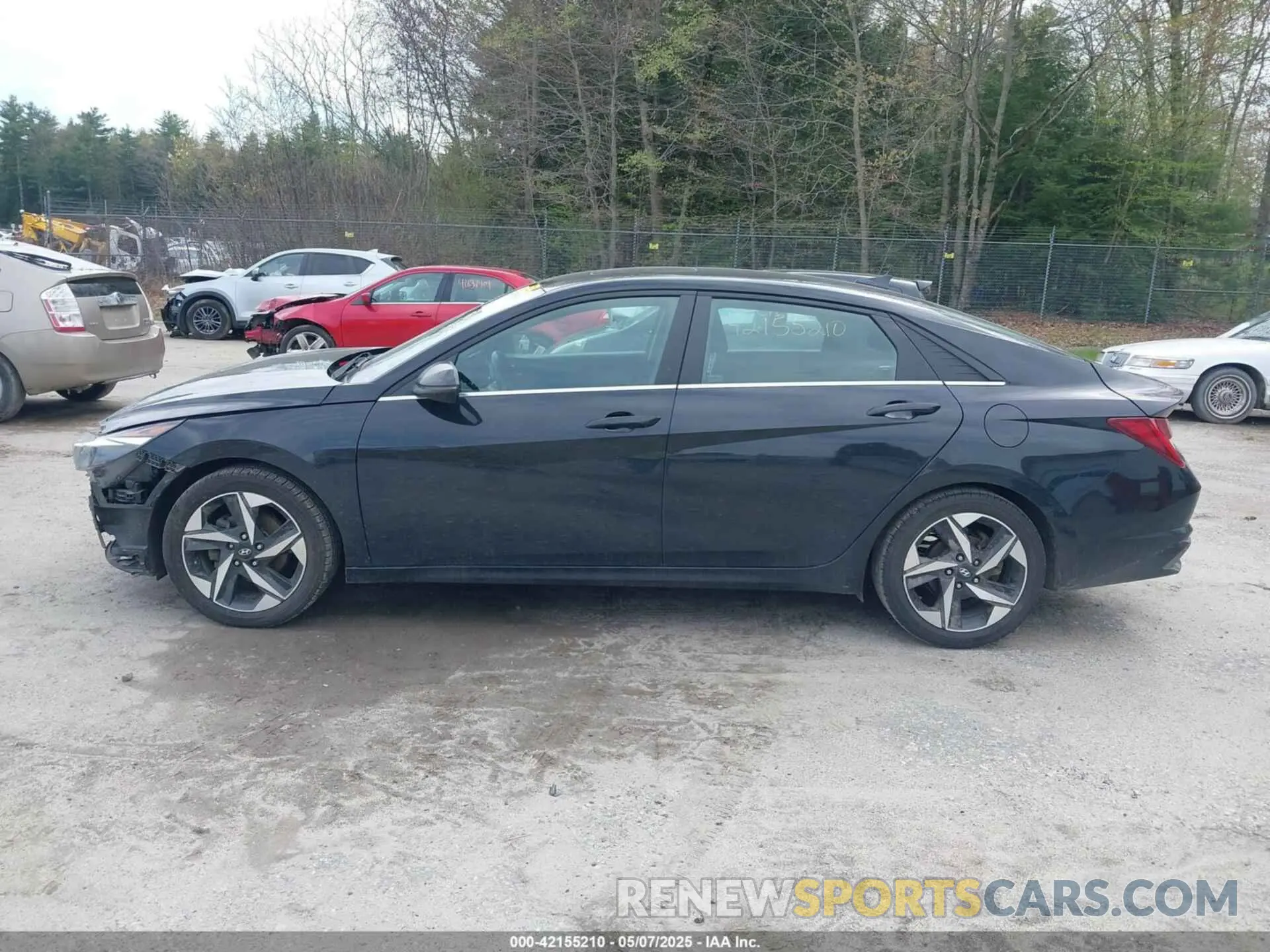 15 fotografías del automóvil dañado KMHLN4AG7MU101399 HYUNDAI ELANTRA 2021