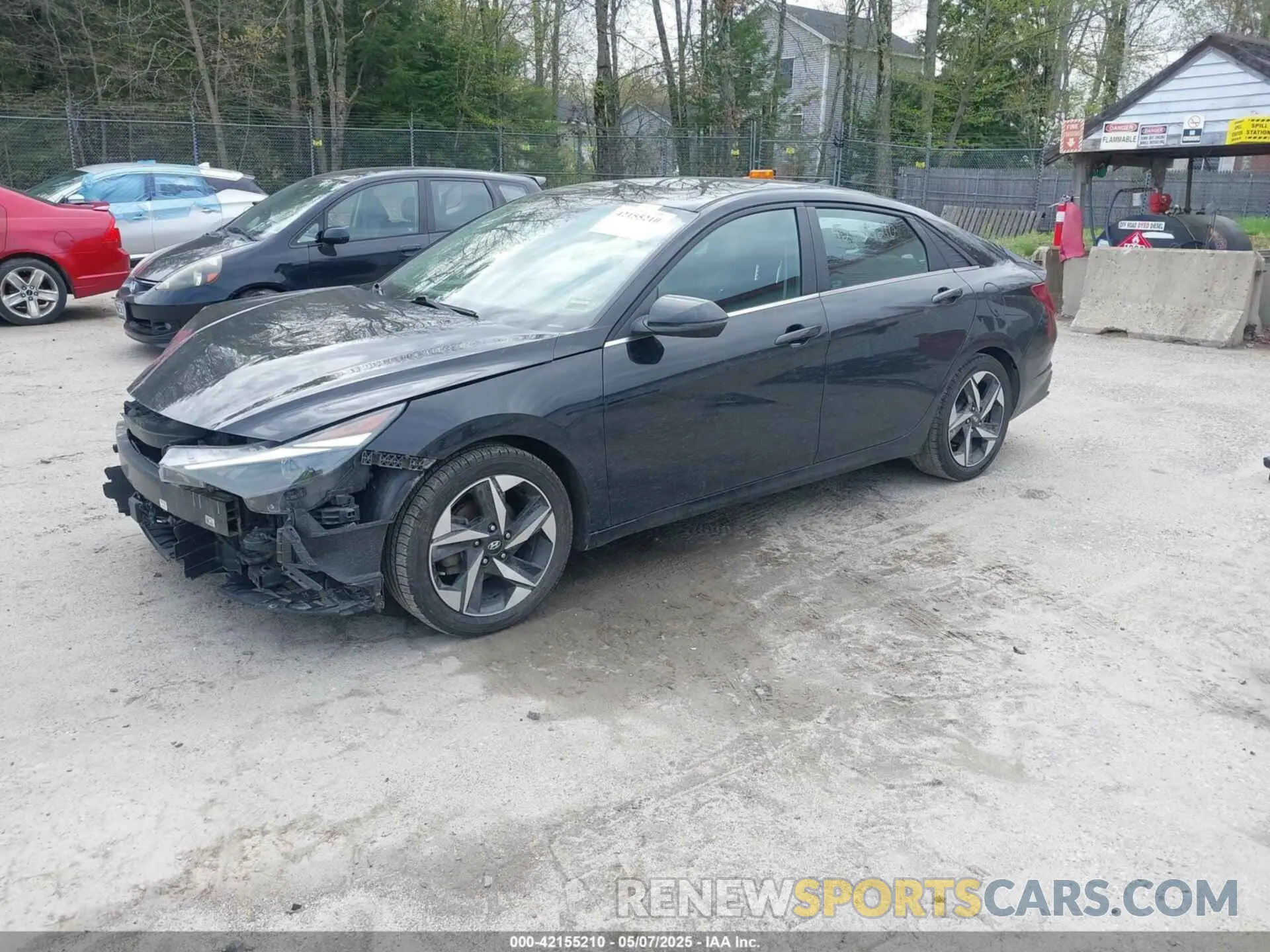2 fotografías del automóvil dañado KMHLN4AG7MU101399 HYUNDAI ELANTRA 2021
