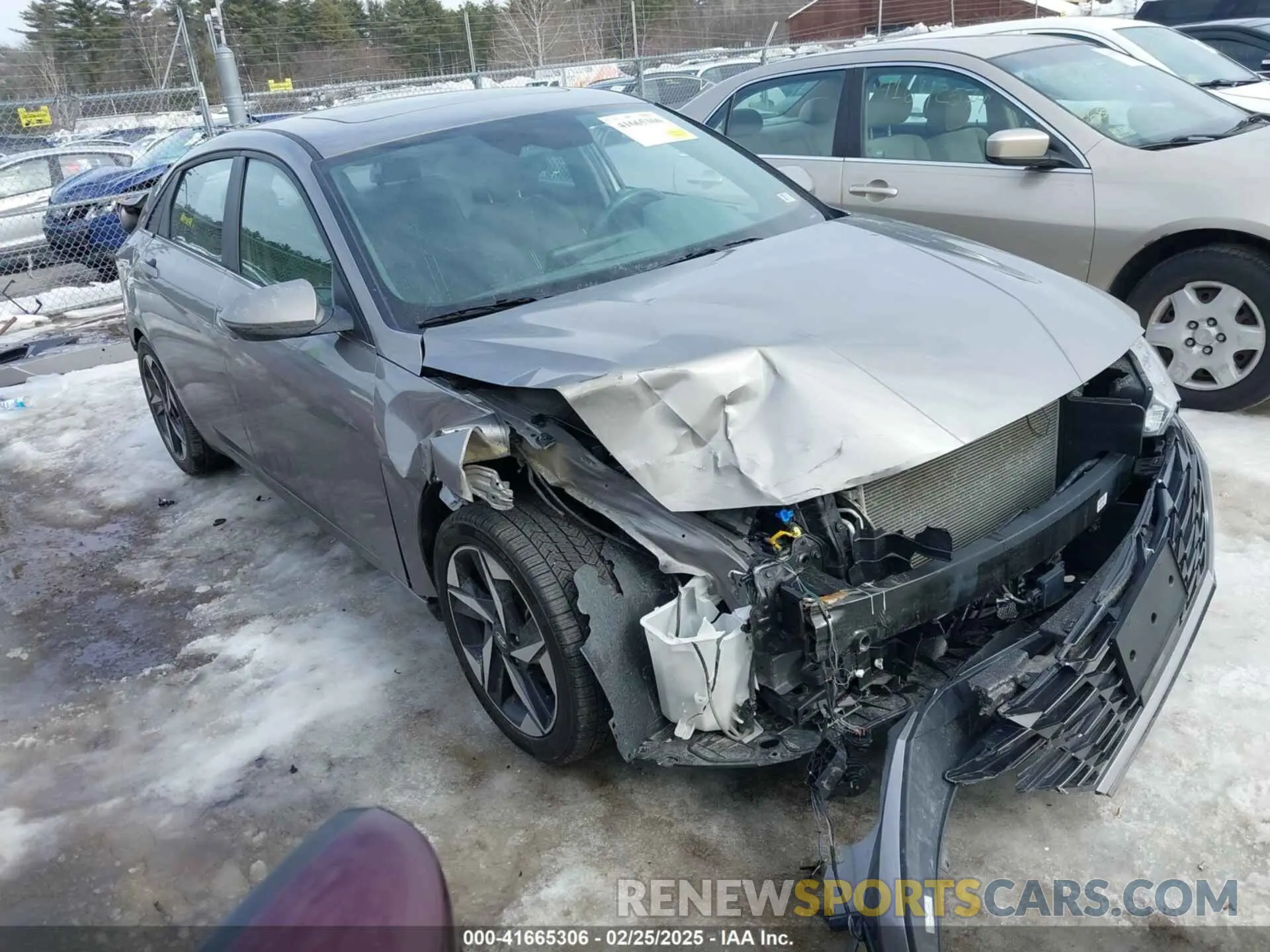 1 fotografías del automóvil dañado KMHLN4AG8MU158212 HYUNDAI ELANTRA 2021