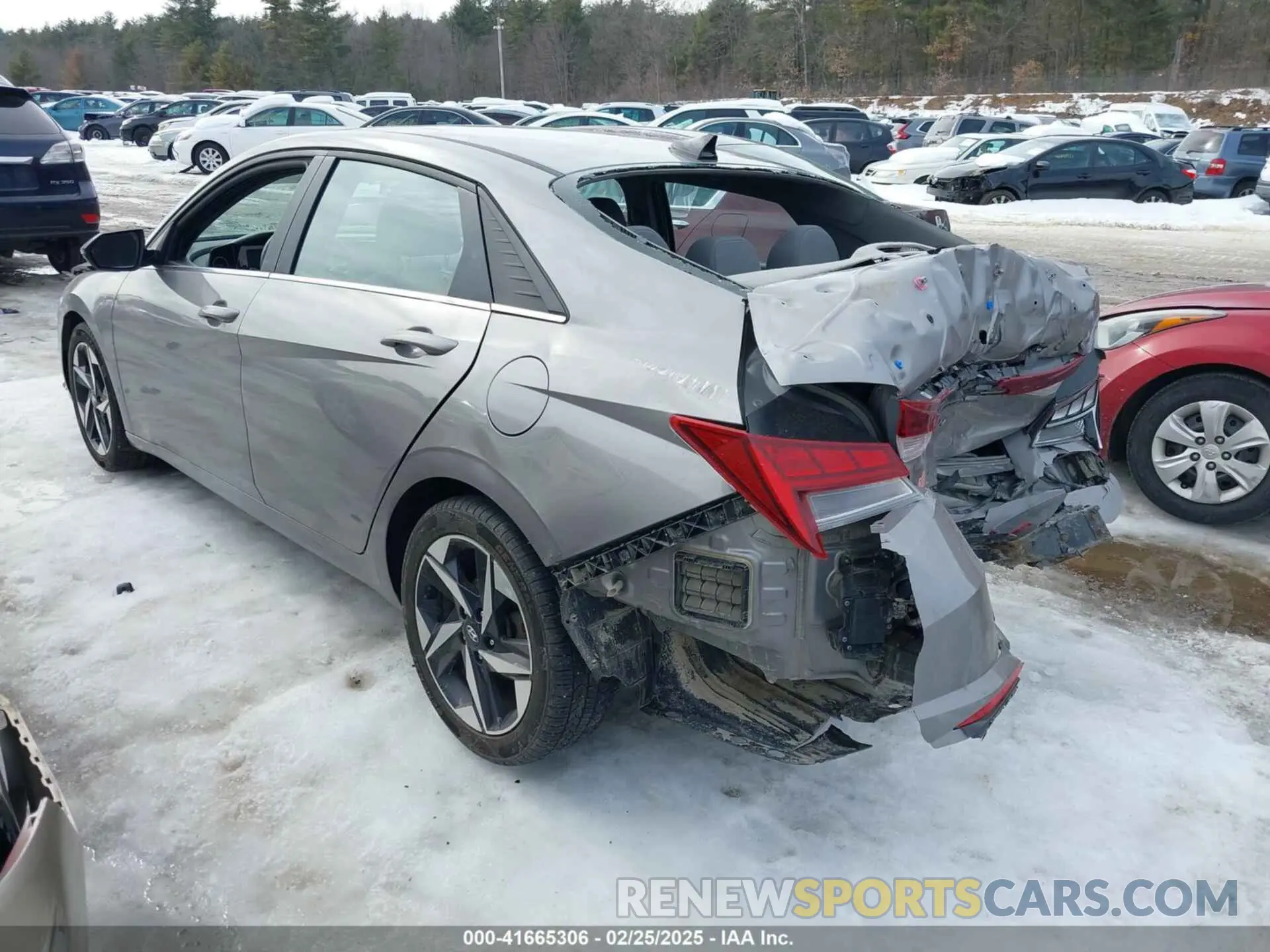 3 fotografías del automóvil dañado KMHLN4AG8MU158212 HYUNDAI ELANTRA 2021