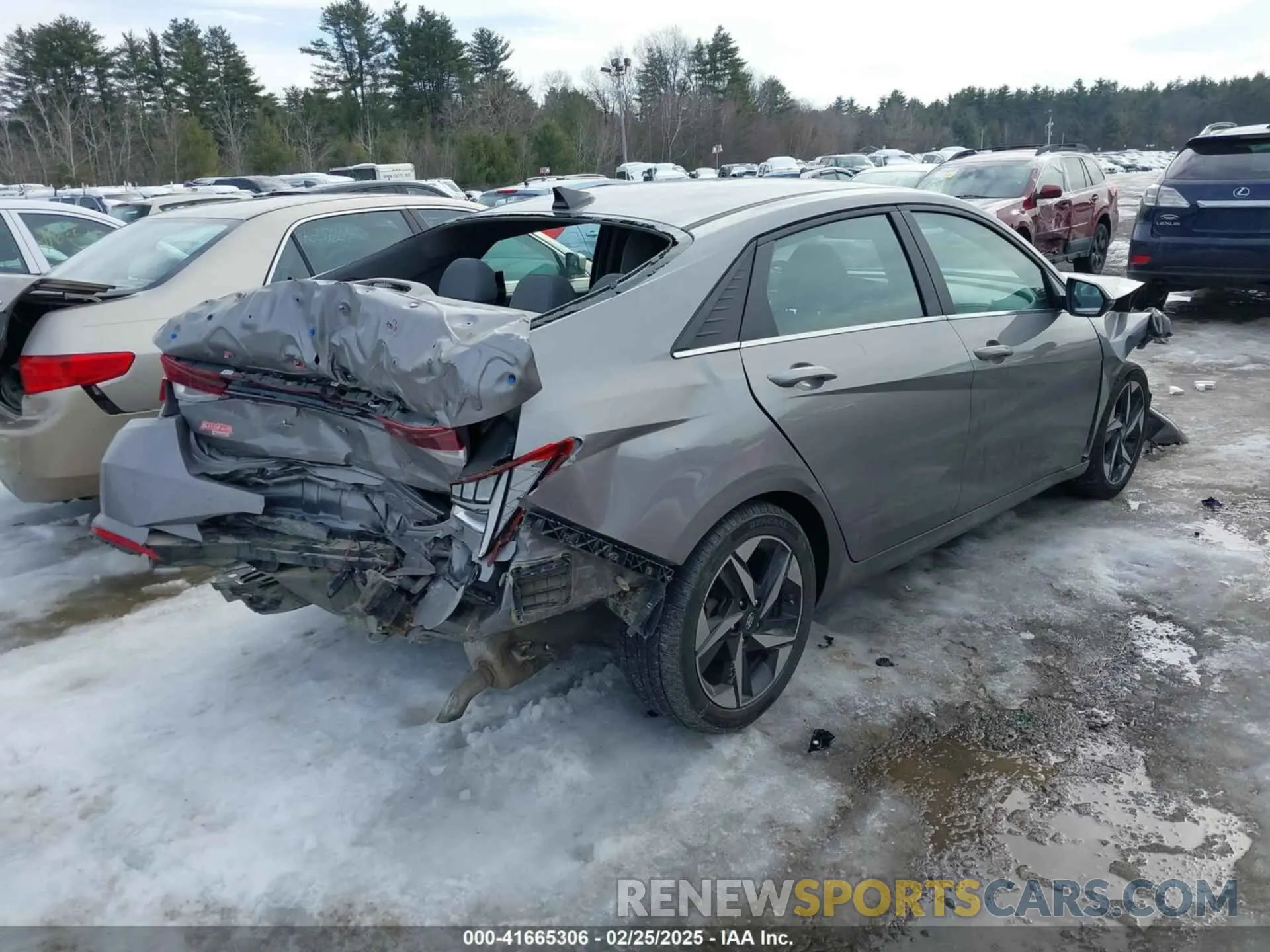 4 fotografías del automóvil dañado KMHLN4AG8MU158212 HYUNDAI ELANTRA 2021