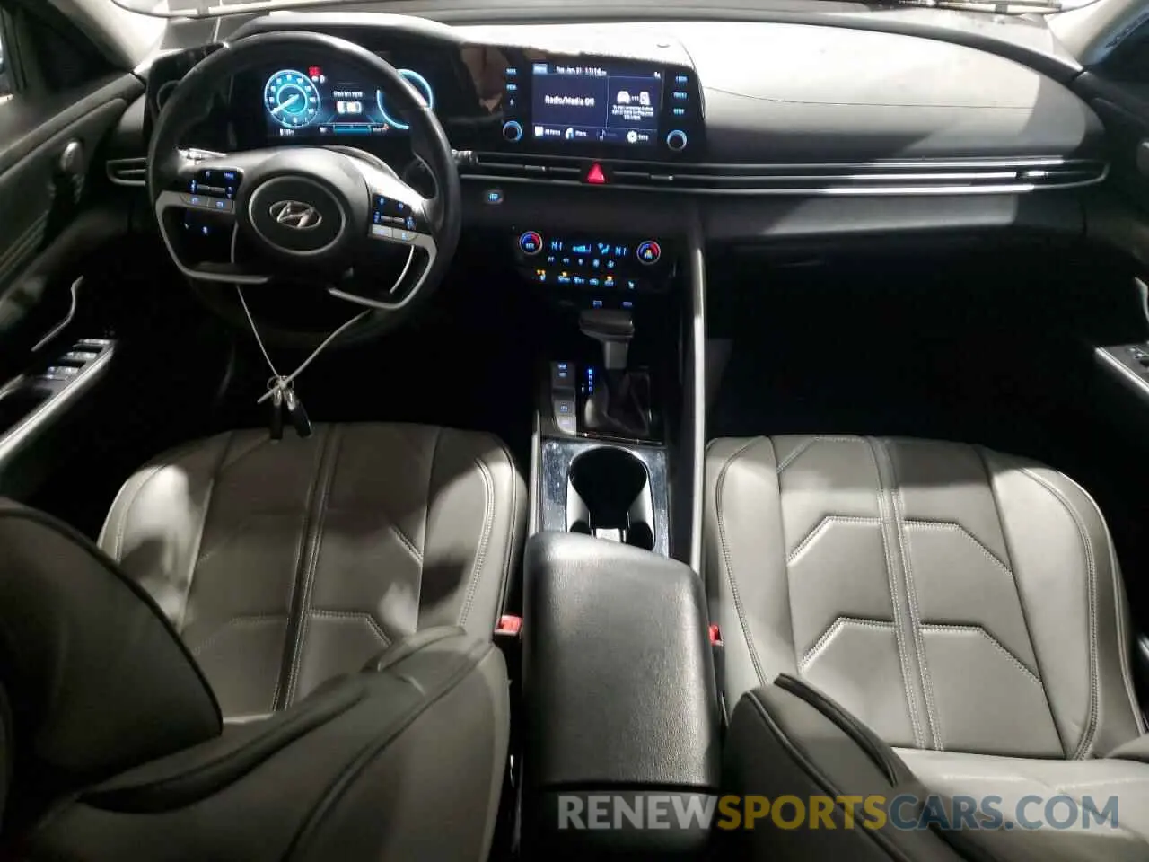 8 fotografías del automóvil dañado KMHLN4AG9MU075002 HYUNDAI ELANTRA 2021