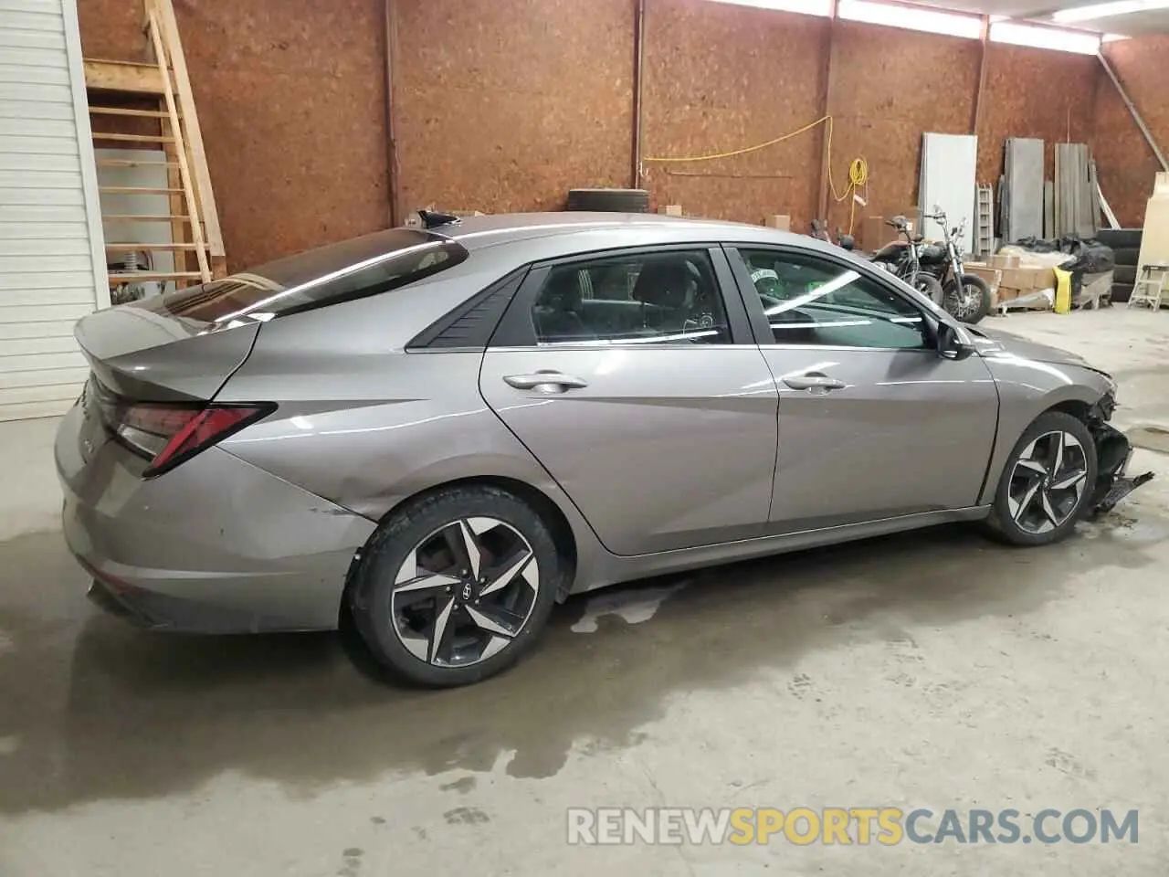 3 fotografías del automóvil dañado KMHLN4AJ5MU011776 HYUNDAI ELANTRA 2021