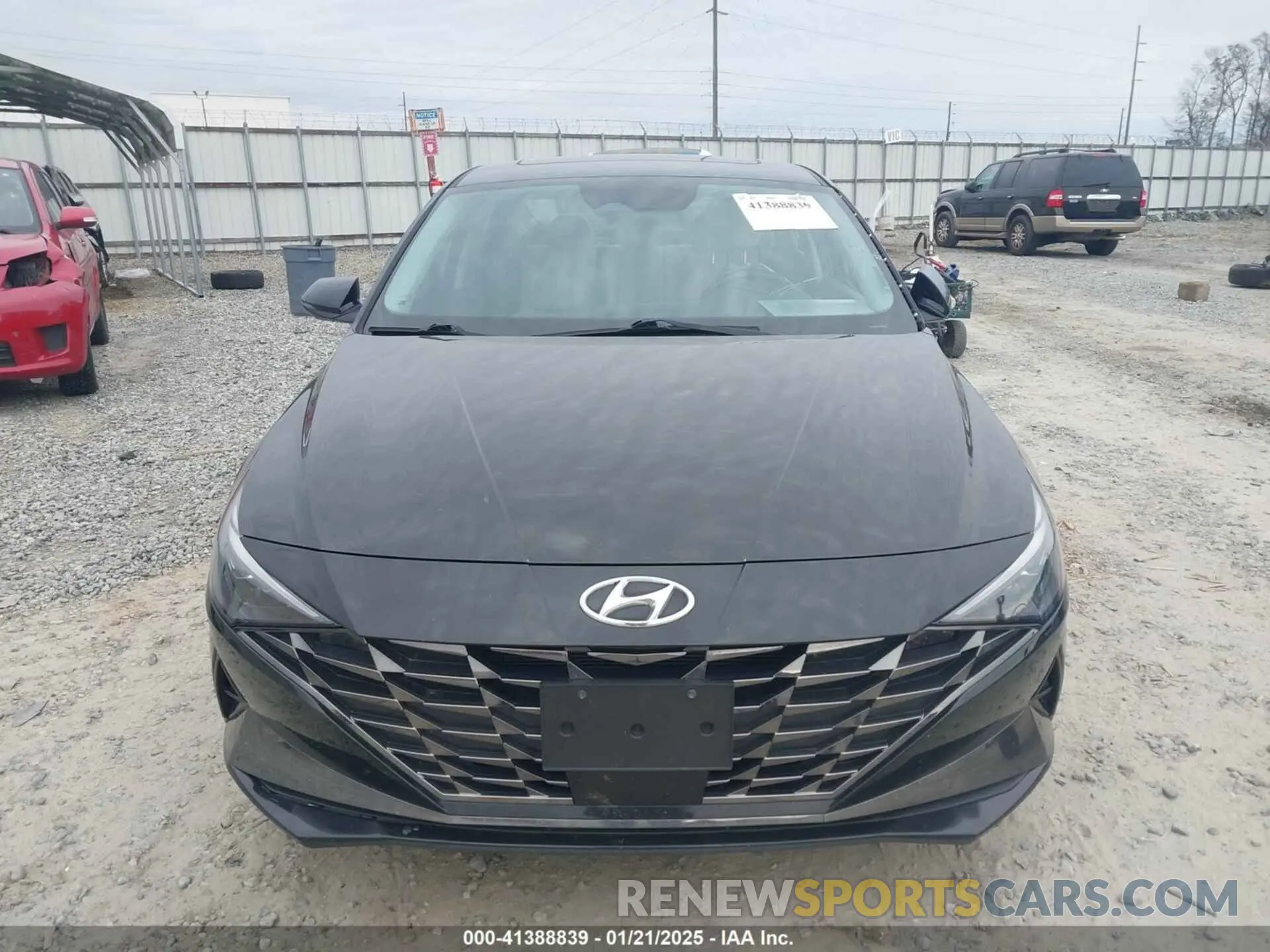 12 fotografías del automóvil dañado KMHLP4AG0MU112447 HYUNDAI ELANTRA 2021