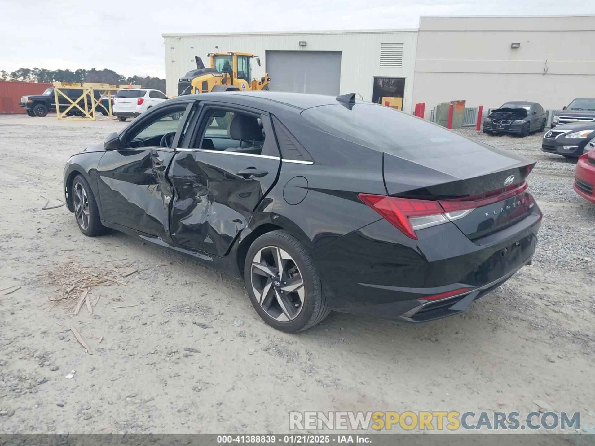 3 fotografías del automóvil dañado KMHLP4AG0MU112447 HYUNDAI ELANTRA 2021