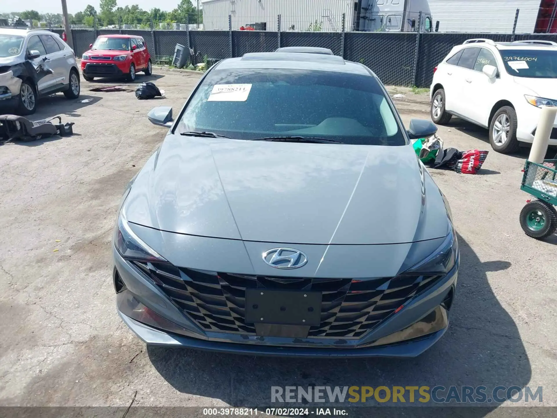 13 fotografías del automóvil dañado KMHLP4AG0MU171580 HYUNDAI ELANTRA 2021