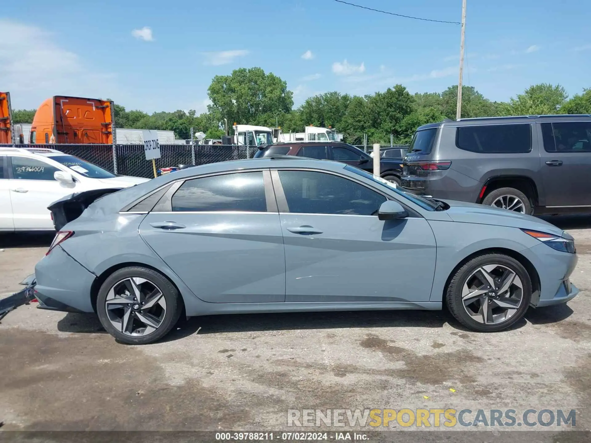14 fotografías del automóvil dañado KMHLP4AG0MU171580 HYUNDAI ELANTRA 2021