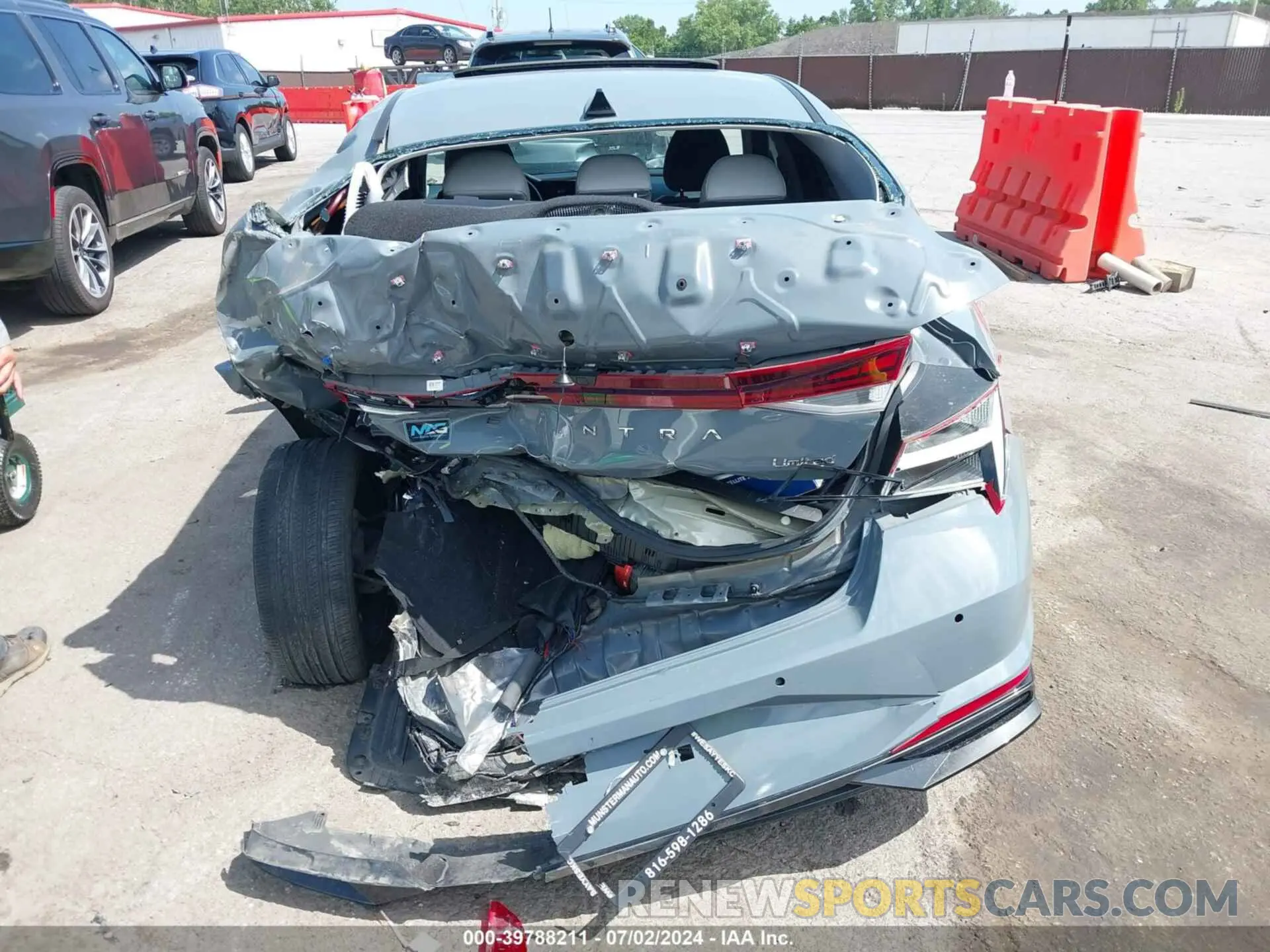 17 fotografías del automóvil dañado KMHLP4AG0MU171580 HYUNDAI ELANTRA 2021