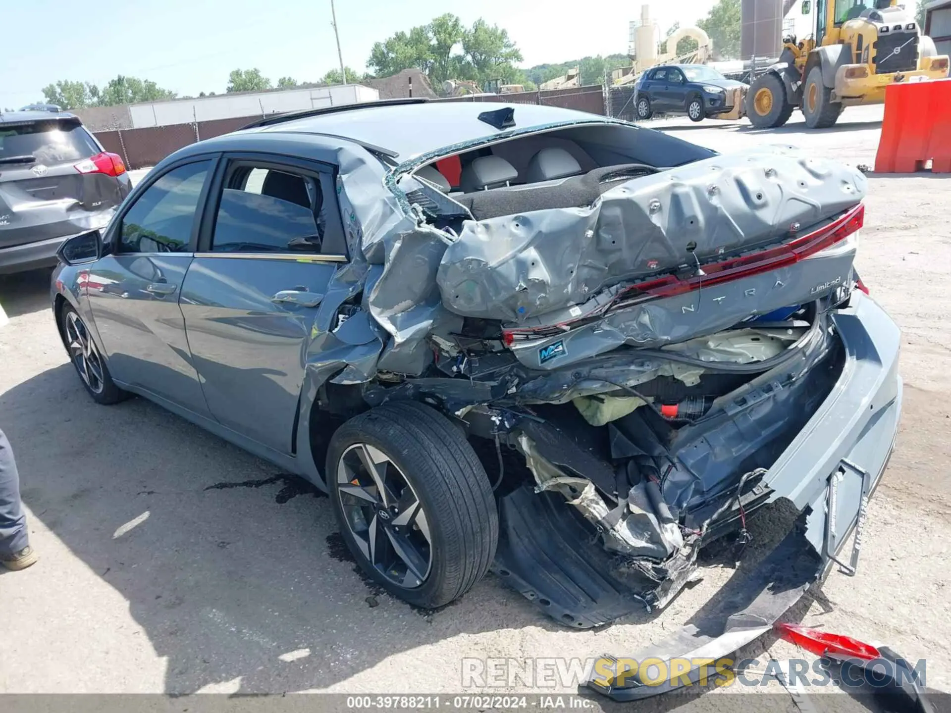 3 fotografías del automóvil dañado KMHLP4AG0MU171580 HYUNDAI ELANTRA 2021