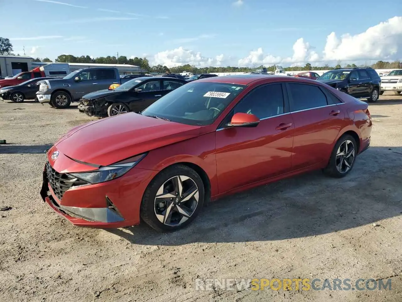 1 fotografías del automóvil dañado KMHLP4AG2MU150603 HYUNDAI ELANTRA 2021