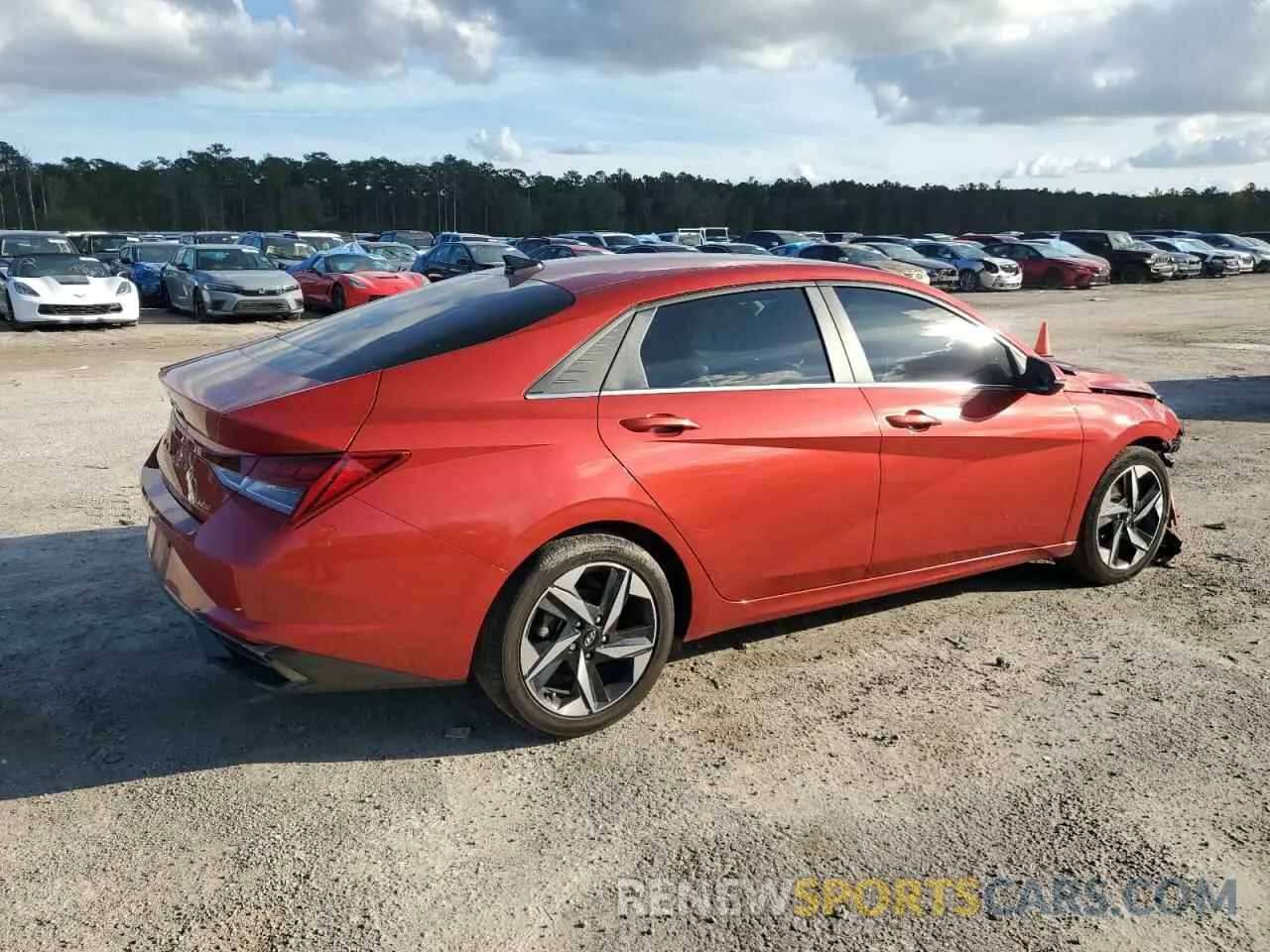 3 fotografías del automóvil dañado KMHLP4AG2MU150603 HYUNDAI ELANTRA 2021