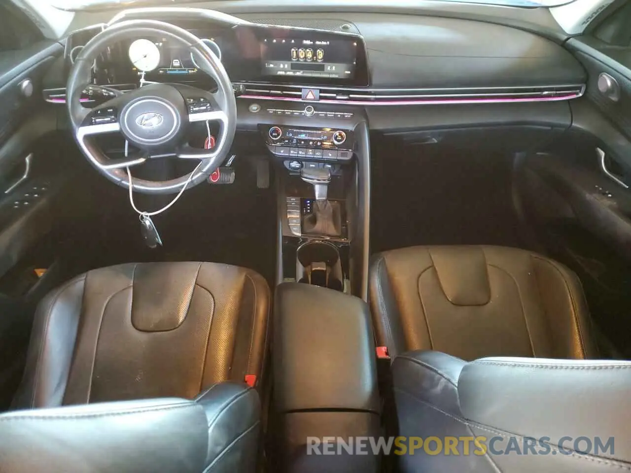 8 fotografías del automóvil dañado KMHLP4AG4MU170206 HYUNDAI ELANTRA 2021
