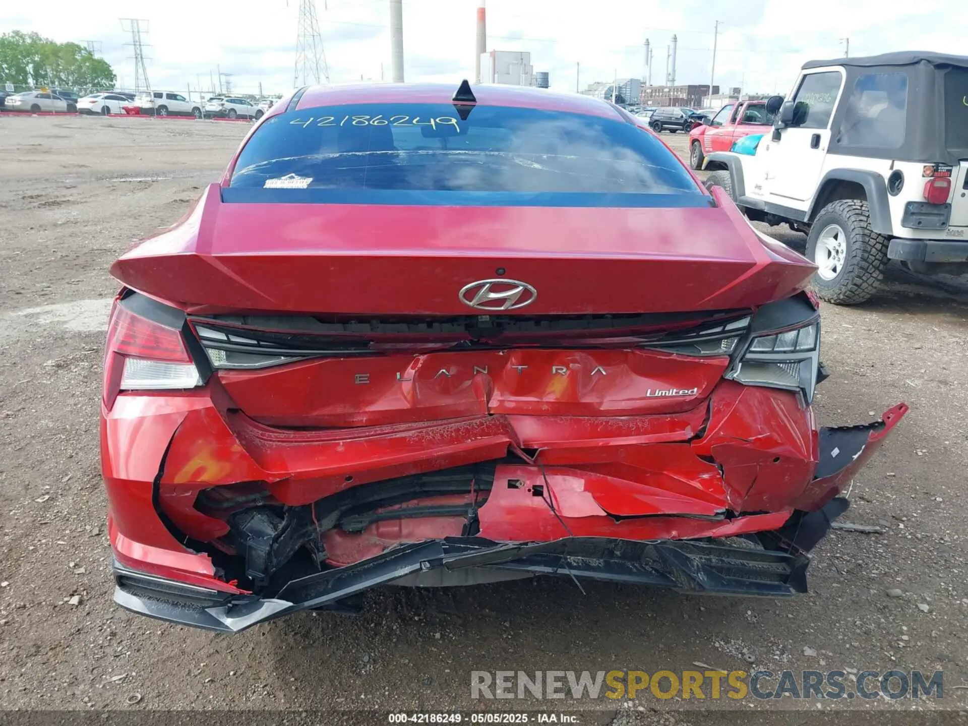 17 fotografías del automóvil dañado KMHLP4AG7MU125079 HYUNDAI ELANTRA 2021