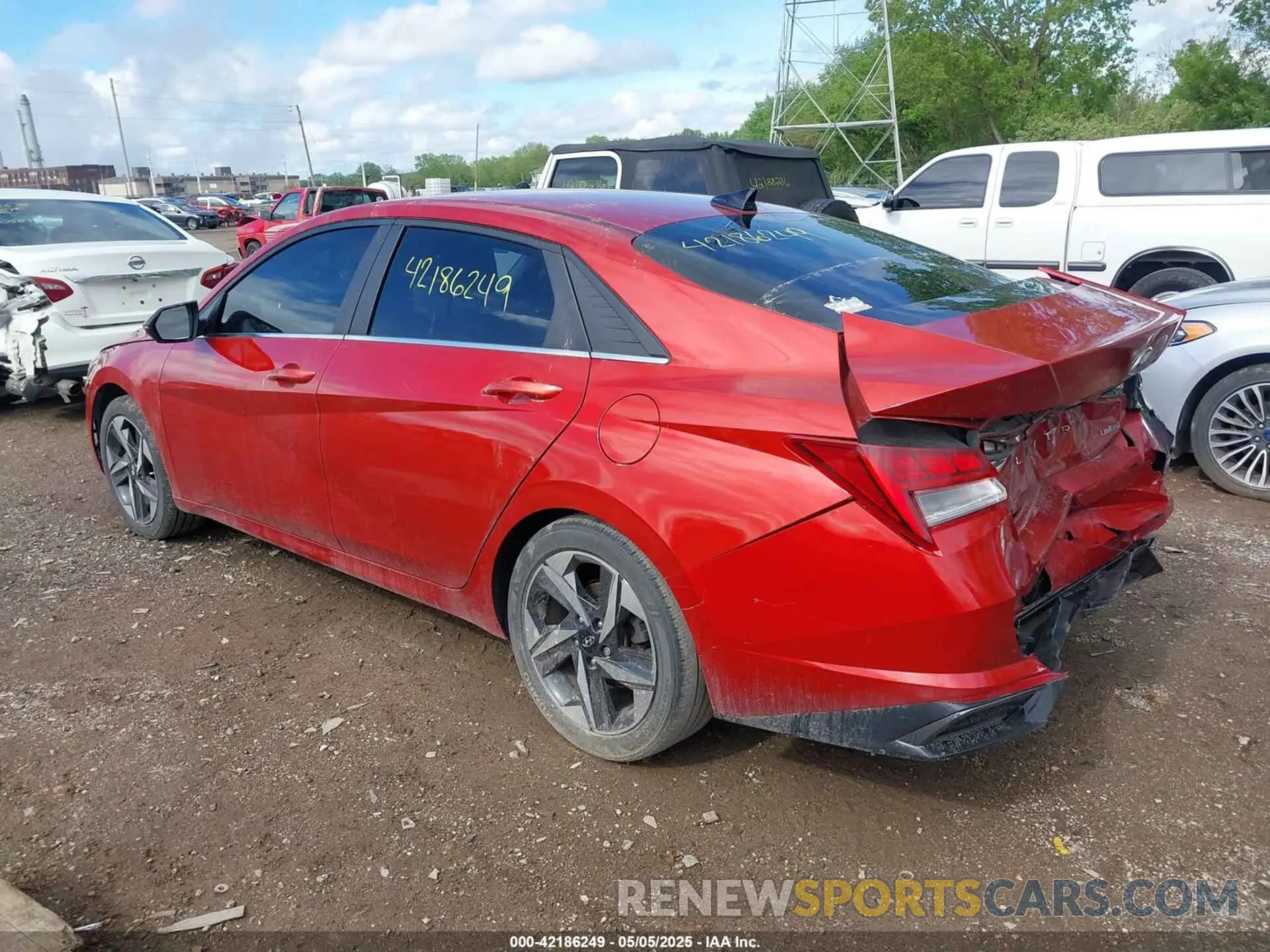 3 fotografías del automóvil dañado KMHLP4AG7MU125079 HYUNDAI ELANTRA 2021