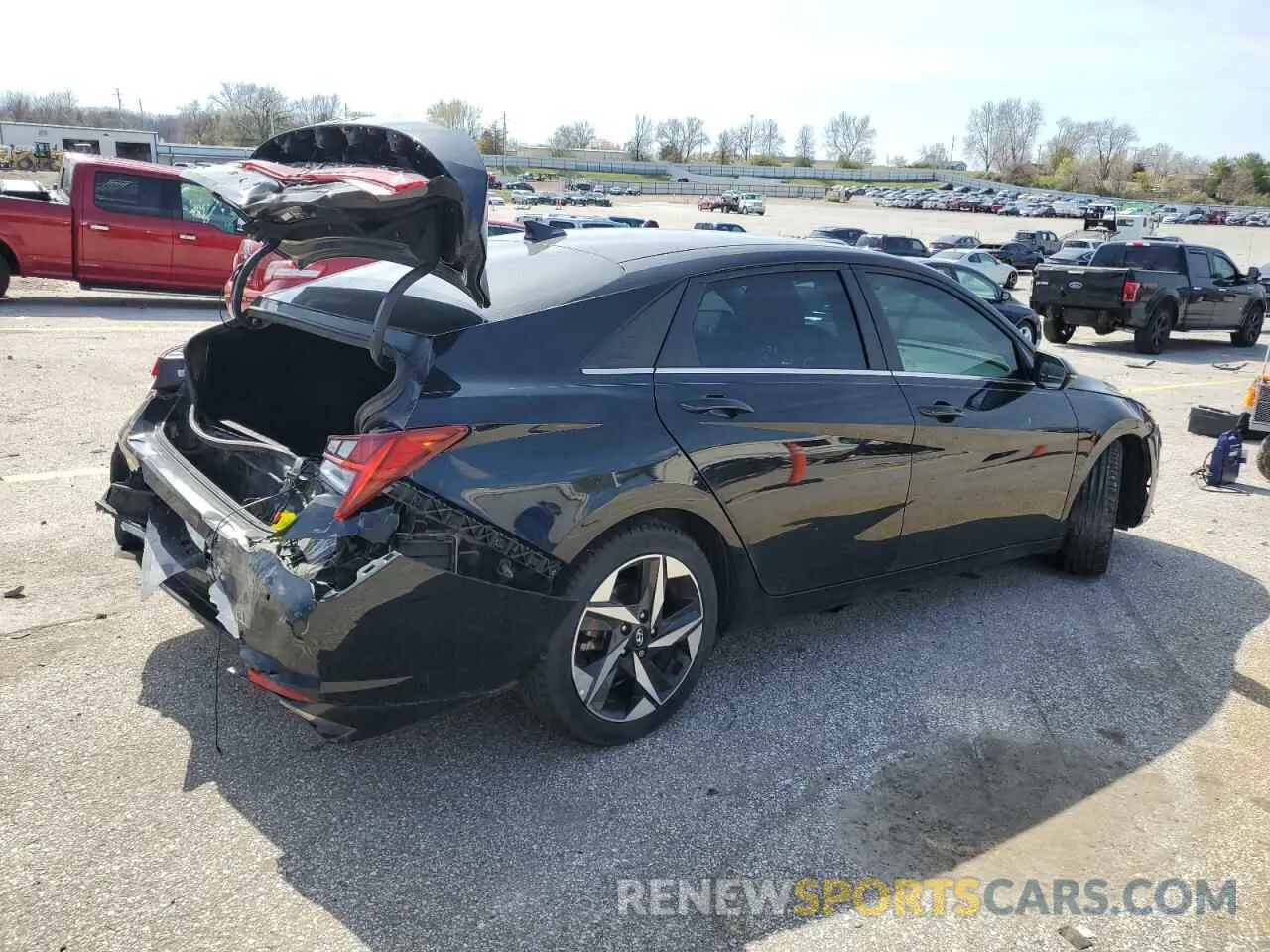 3 fotografías del automóvil dañado KMHLP4AG7MU132839 HYUNDAI ELANTRA 2021