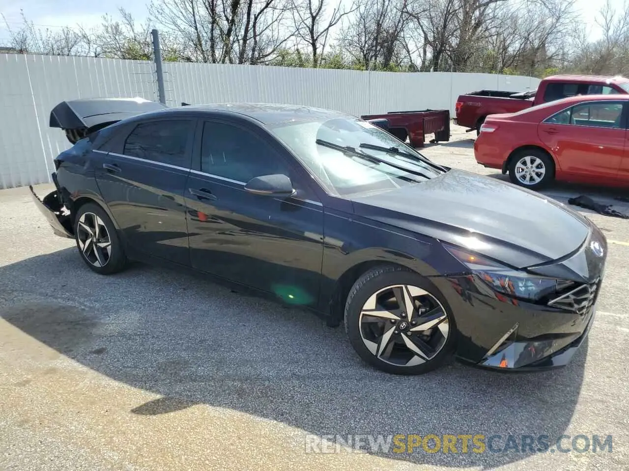 4 fotografías del automóvil dañado KMHLP4AG7MU132839 HYUNDAI ELANTRA 2021