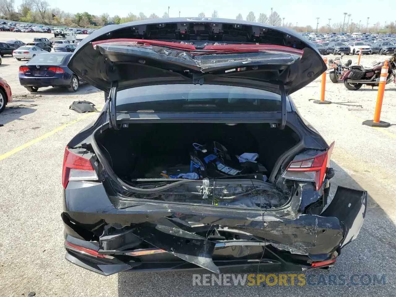 6 fotografías del automóvil dañado KMHLP4AG7MU132839 HYUNDAI ELANTRA 2021