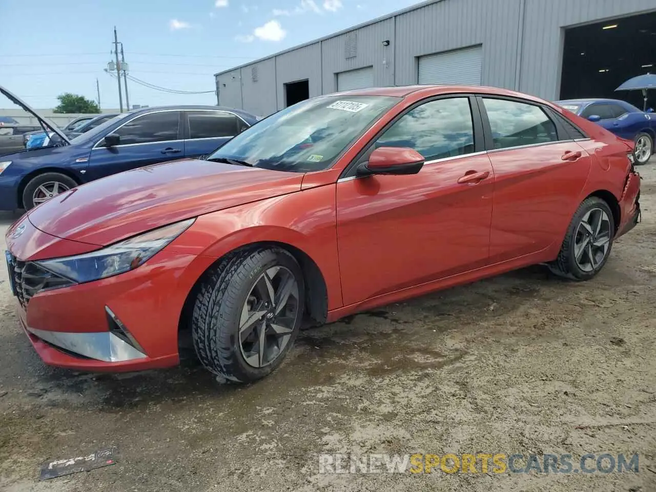 1 fotografías del automóvil dañado KMHLP4AG7MU157126 HYUNDAI ELANTRA 2021