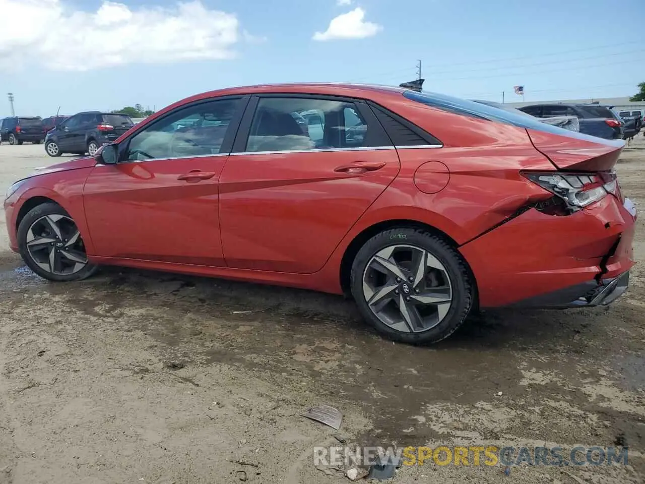 2 fotografías del automóvil dañado KMHLP4AG7MU157126 HYUNDAI ELANTRA 2021