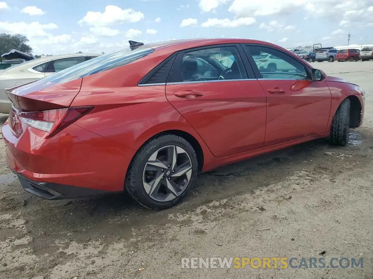3 fotografías del automóvil dañado KMHLP4AG7MU157126 HYUNDAI ELANTRA 2021