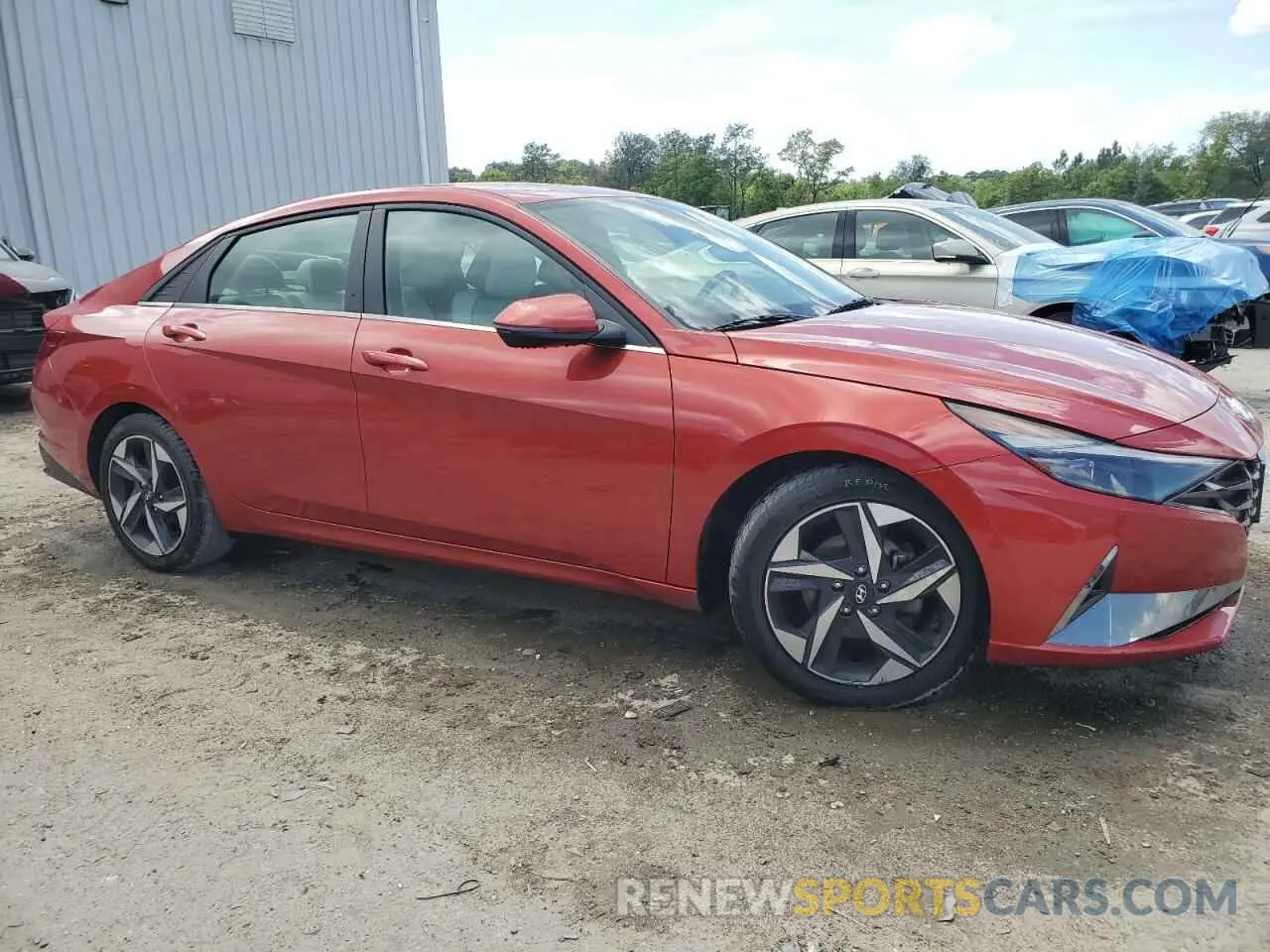 4 fotografías del automóvil dañado KMHLP4AG7MU157126 HYUNDAI ELANTRA 2021
