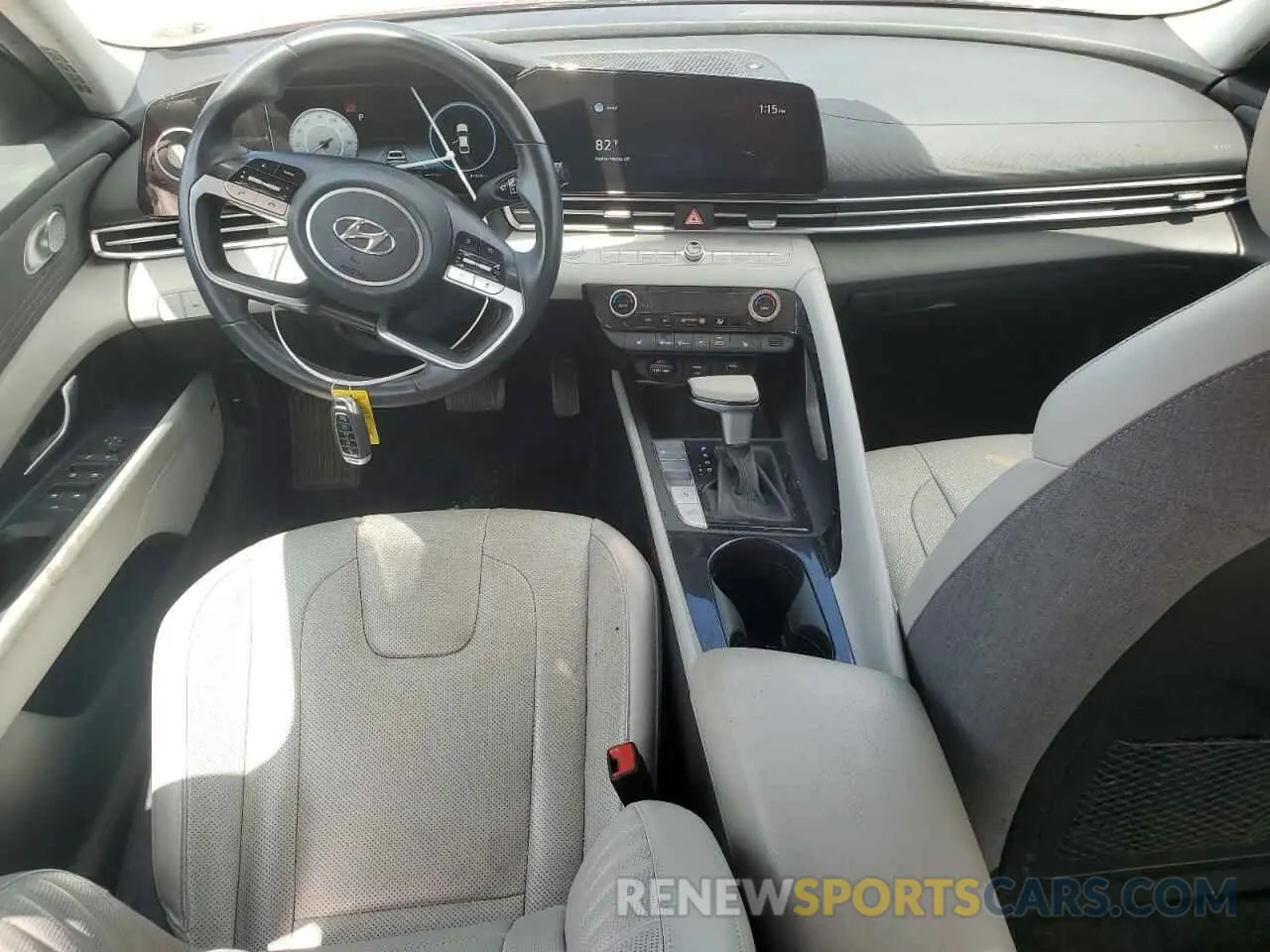 8 fotografías del automóvil dañado KMHLP4AG7MU157126 HYUNDAI ELANTRA 2021