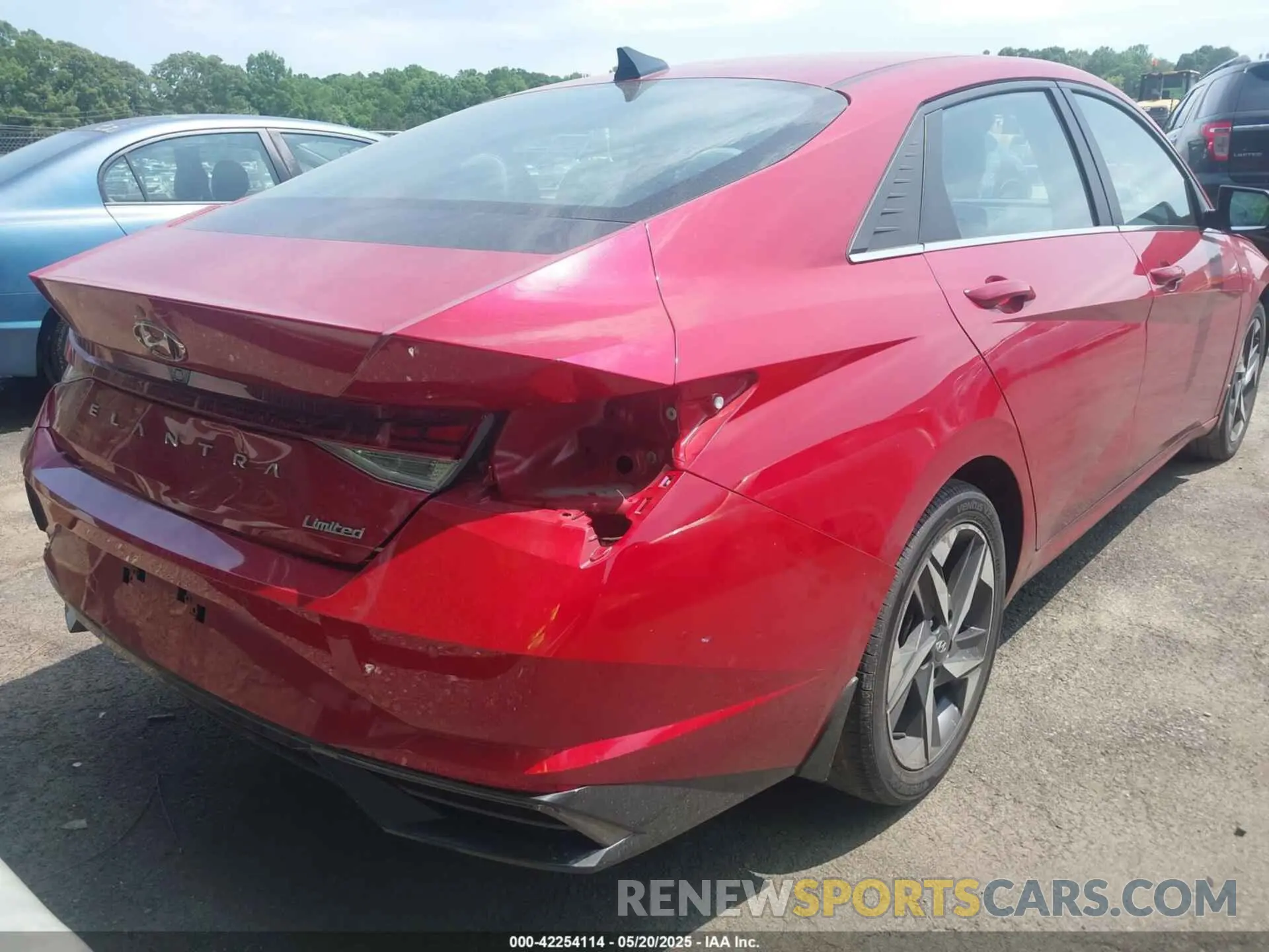 4 fotografías del automóvil dañado KMHLP4AG7MU157692 HYUNDAI ELANTRA 2021
