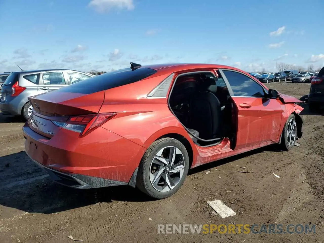 3 fotografías del automóvil dañado KMHLP4AG8MU120098 HYUNDAI ELANTRA 2021