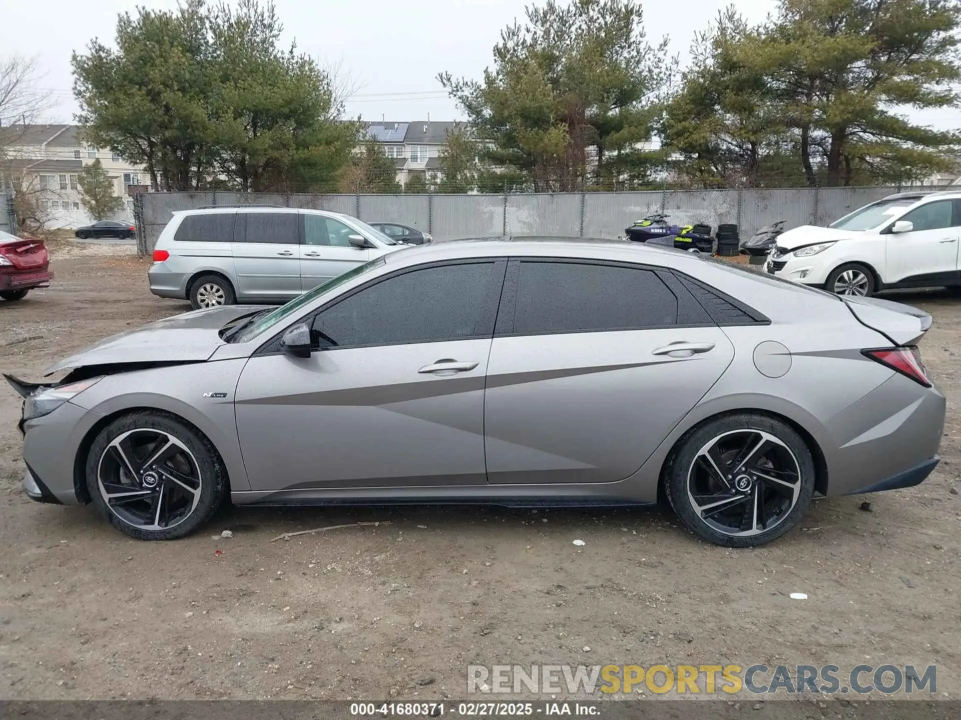 14 fotografías del automóvil dañado KMHLR4AF0MU104043 HYUNDAI ELANTRA 2021