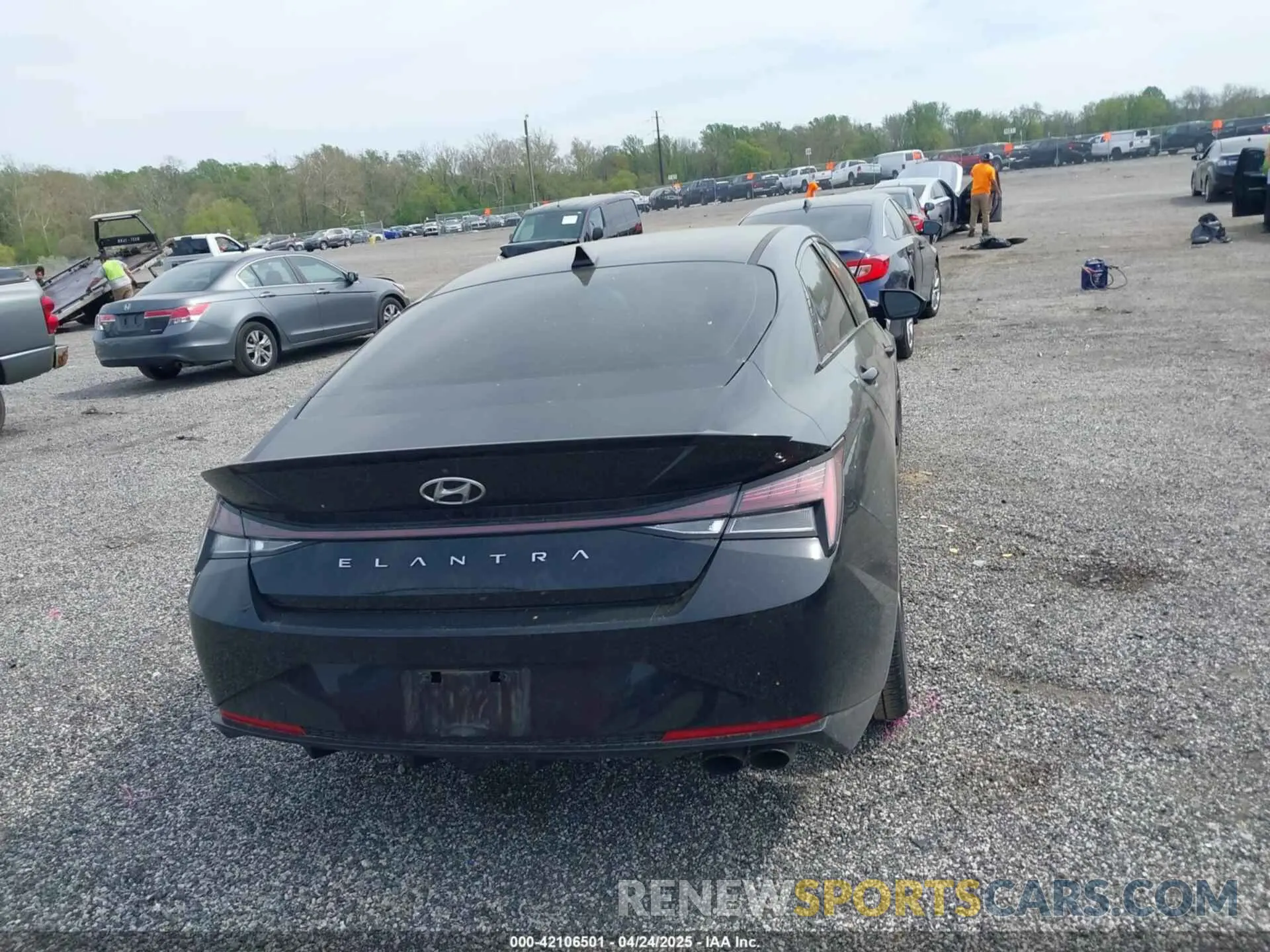 16 fotografías del automóvil dañado KMHLR4AF1MU148293 HYUNDAI ELANTRA 2021