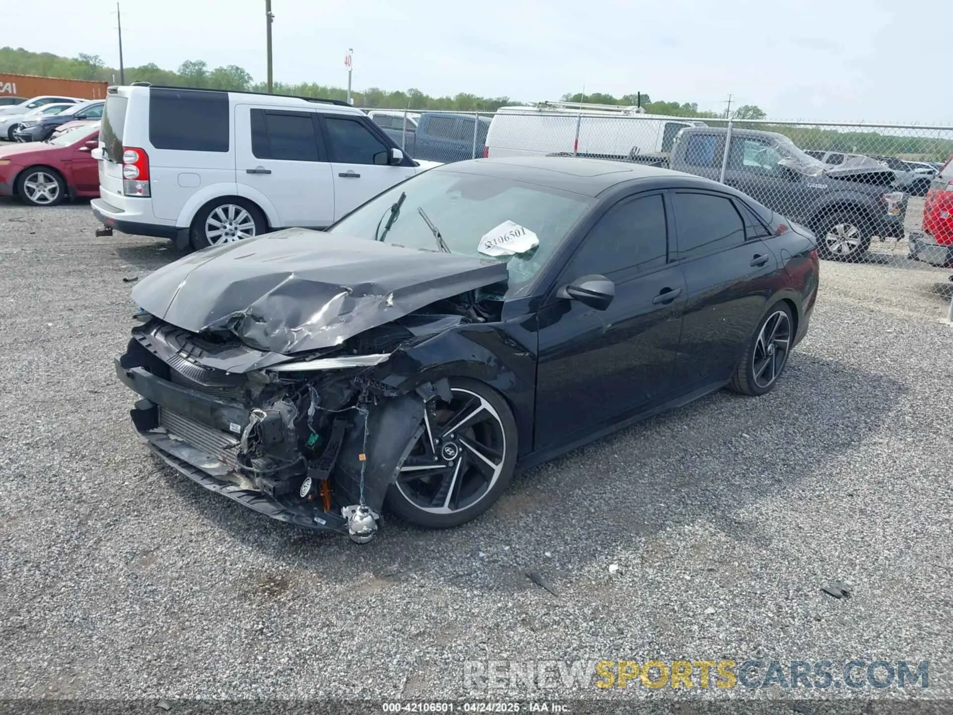 2 fotografías del automóvil dañado KMHLR4AF1MU148293 HYUNDAI ELANTRA 2021